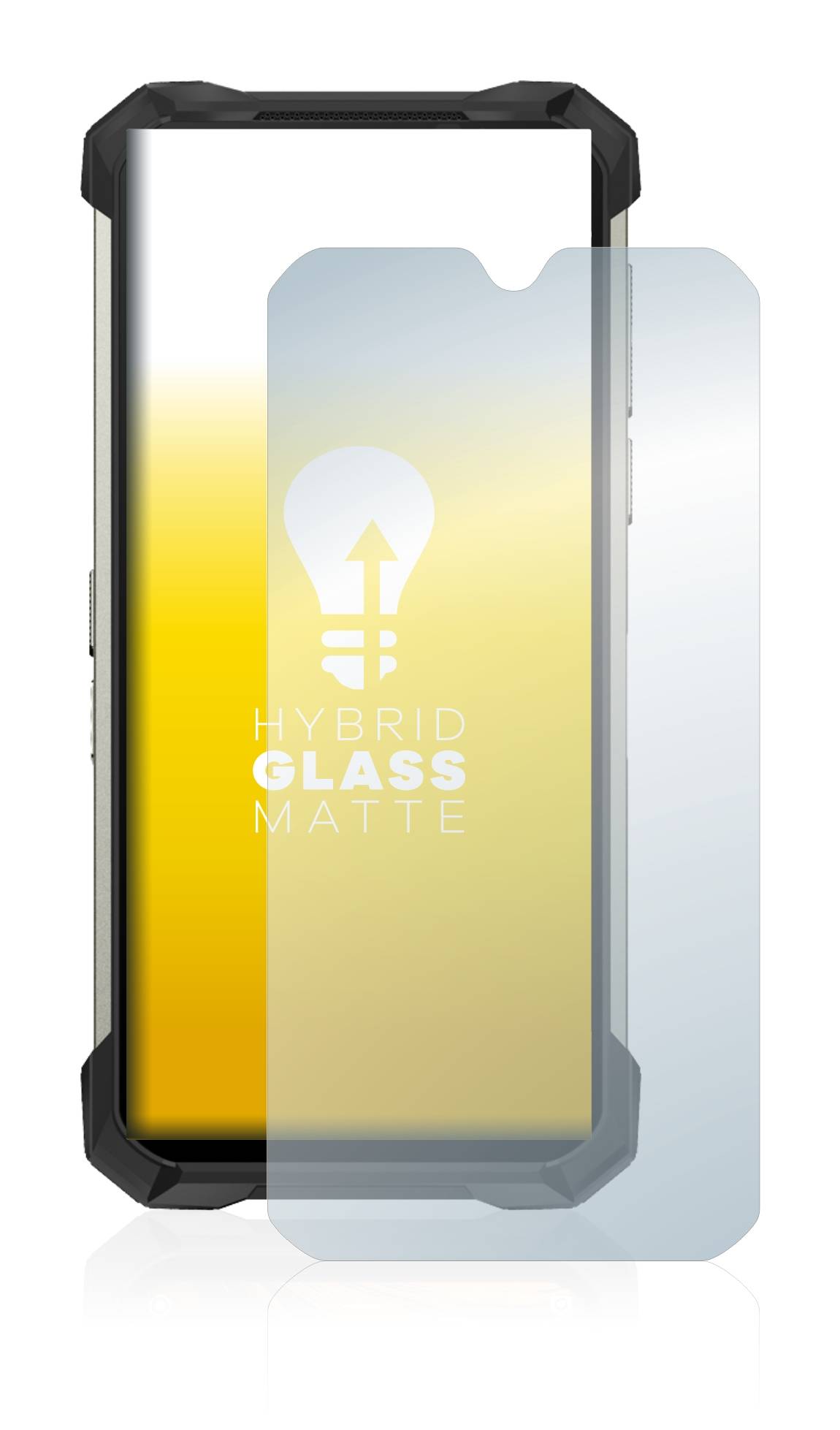 upscreen Flexible Schutz Glas Folie für Doogee S88 Pro Schutzglas 9H Hybridglas Matt Entspiegelt