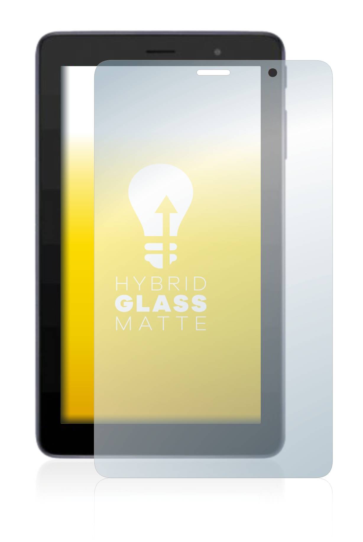upscreen Hybrid Glass Matte Premium Schutzglas Folie für Alcatel 1T