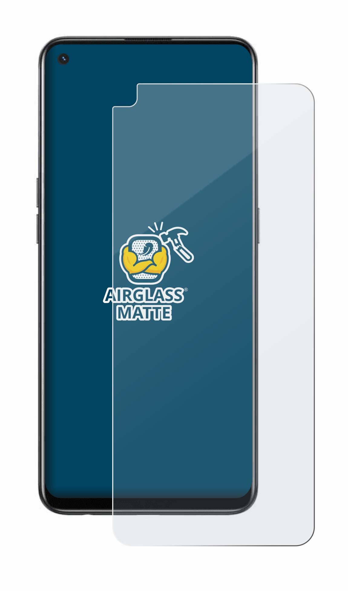 BROTECT AirGlass Flexible Schutz Glas Folie für Oppo Reno 5 Lite Matt Entspiegelt