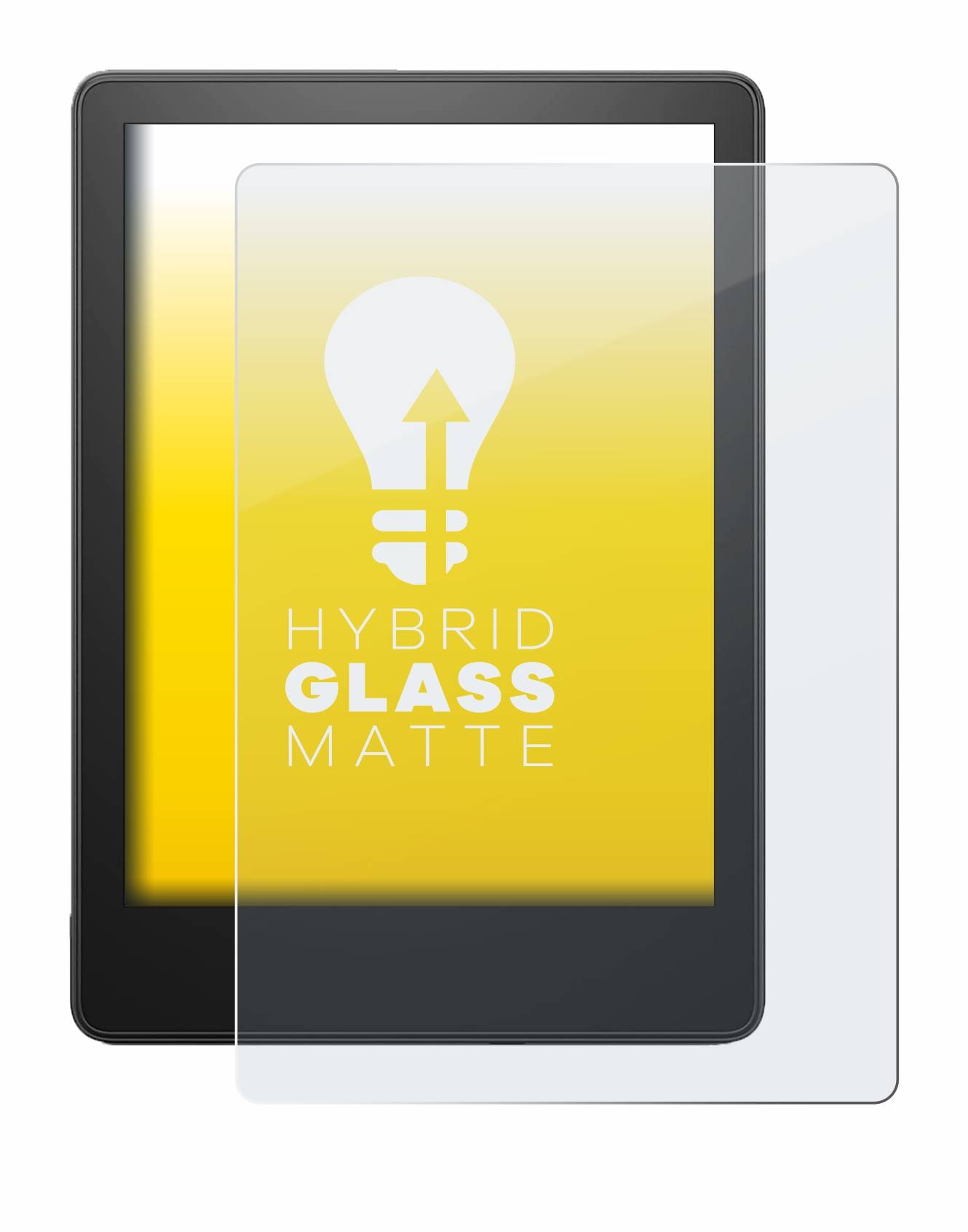 upscreen Flexible Schutz Glas Folie für Amazon Kindle Paperwhite 2021 / 2023 Schutzglas 9H Hybridglas Matt Entspiegelt
