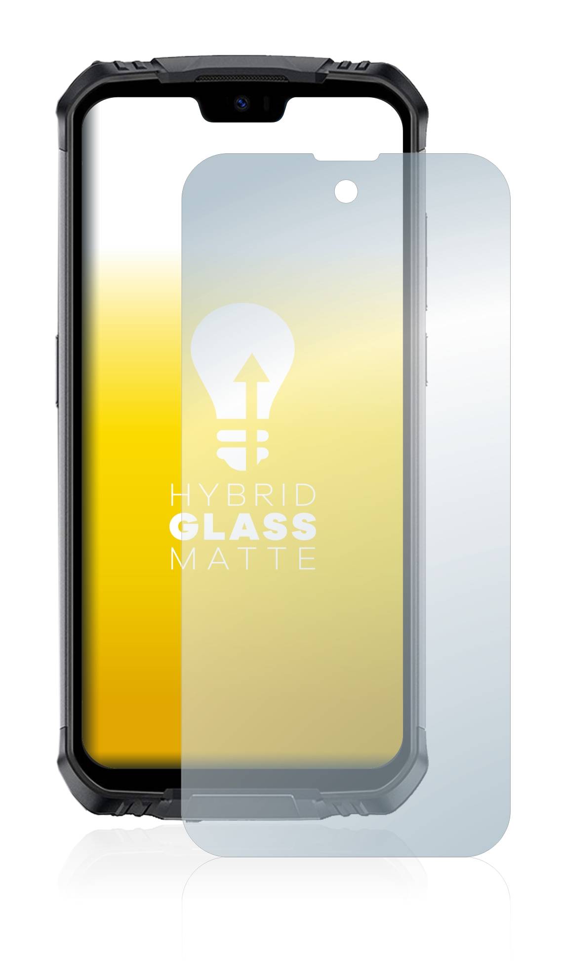 upscreen Flexible Schutz Glas Folie für Doogee S59 Pro Schutzglas 9H Hybridglas Matt Entspiegelt