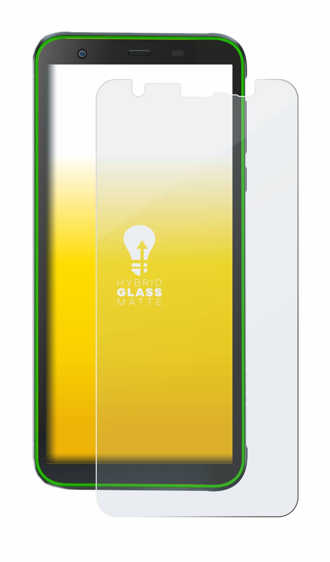 upscreen Flexible Panzerglasfolie für Blackview BV6300 Pro Schutzglas 9H Hybridglas Matt Entspiegelt
