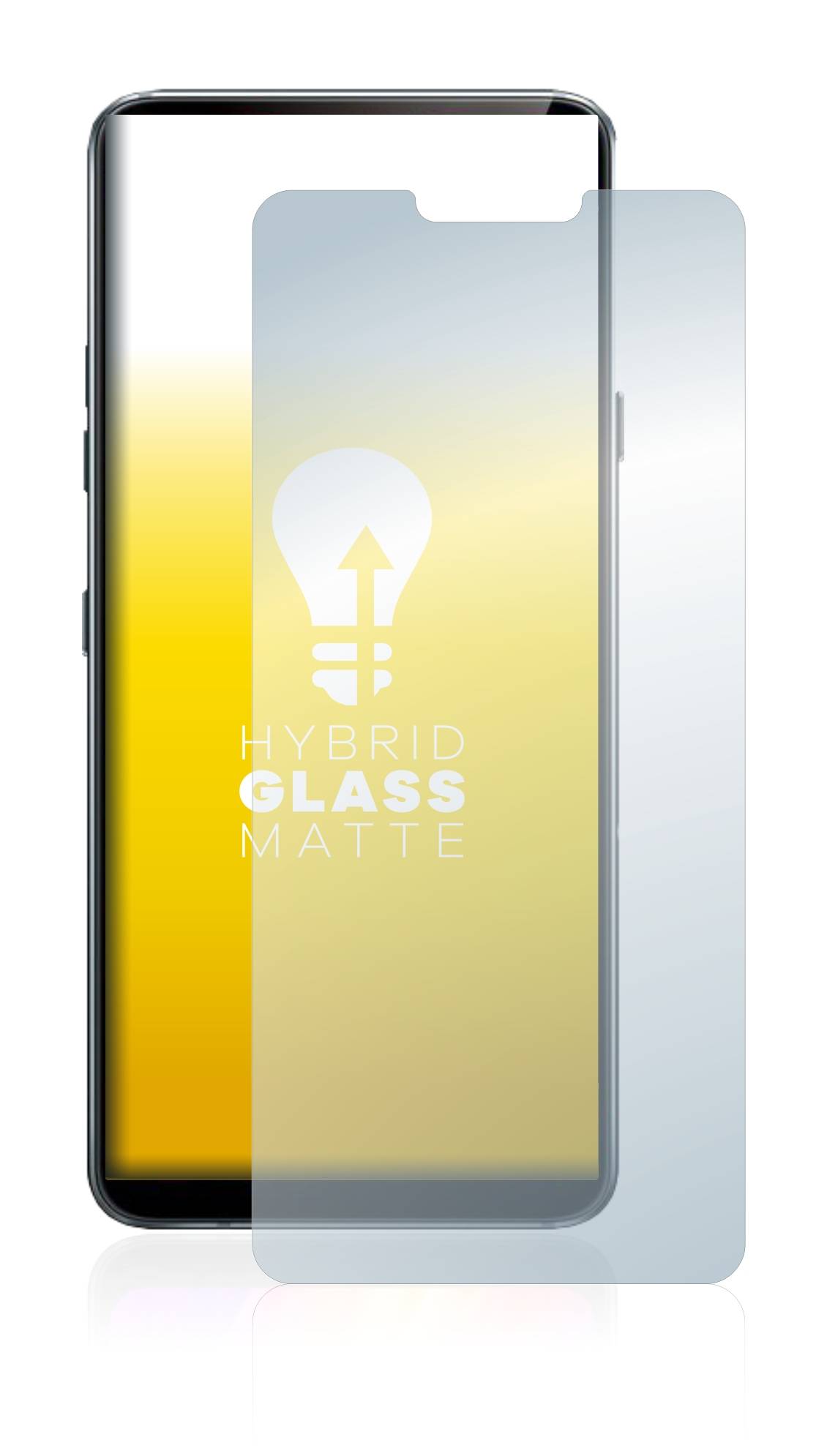 upscreen Flexible Schutz Glas Folie für LG G7 ThinQ / Plus / LG G7 Fit / One Schutzglas 9H Hybridglas Matt Entspiegelt