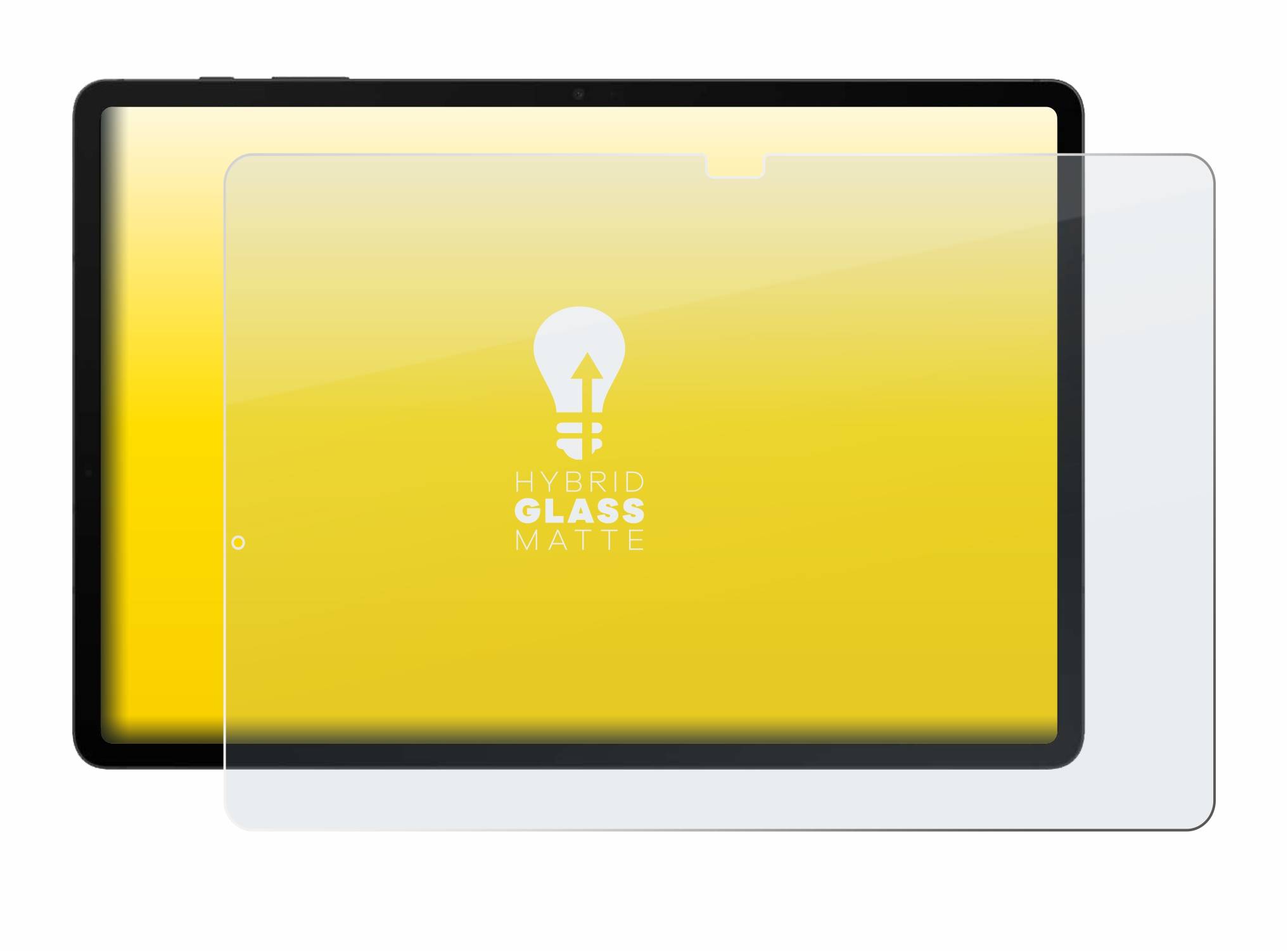 upscreen Flexible Schutz Glas Folie für Samsung Galaxy Tab S8 Plus WiFi Schutzglas 9H Hybridglas Matt Entspiegelt