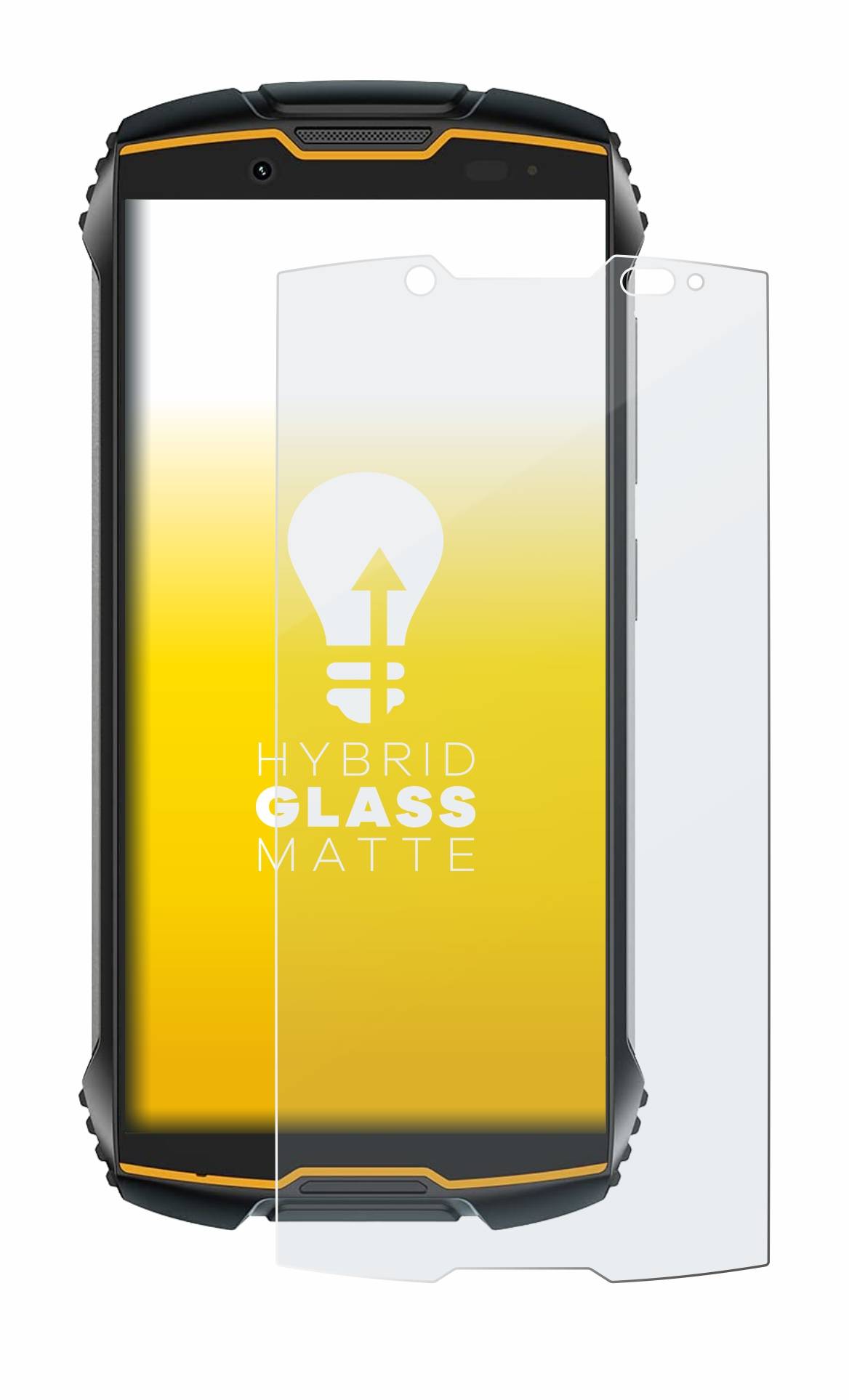 upscreen Flexible Panzerglasfolie für Cubot King Kong Mini 2 Schutzglas 9H Hybridglas Matt Entspiegelt