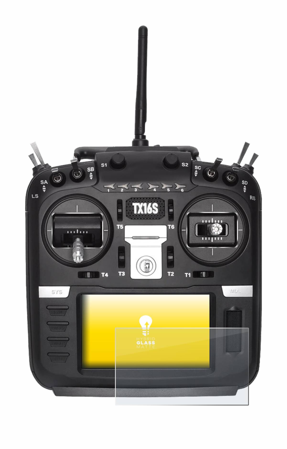 upscreen Hybrid Glass Matte Premium Schutzglas Folie für Radiomaster