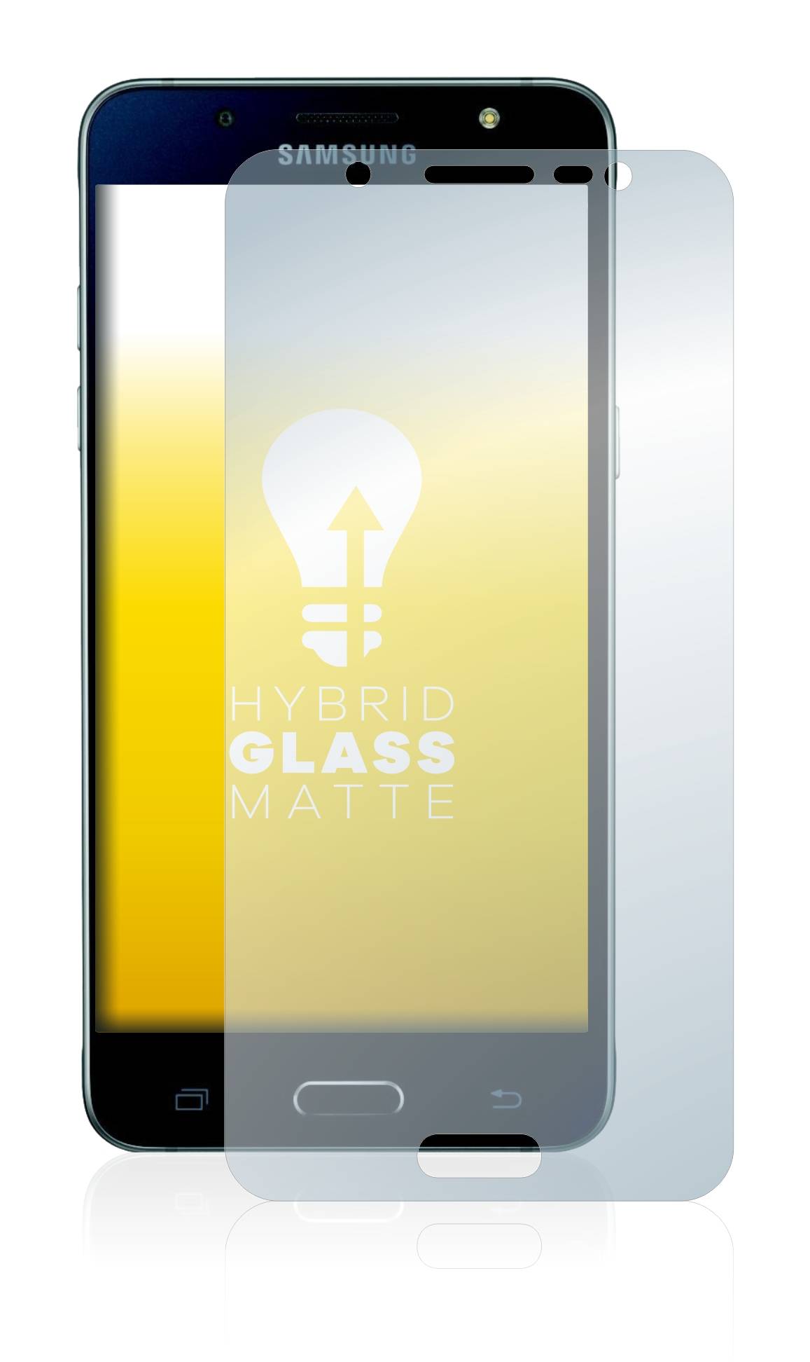 upscreen Flexible Panzerglasfolie für Samsung Galaxy J5 2016 Schutzglas 9H Hybridglas Matt Entspiegelt