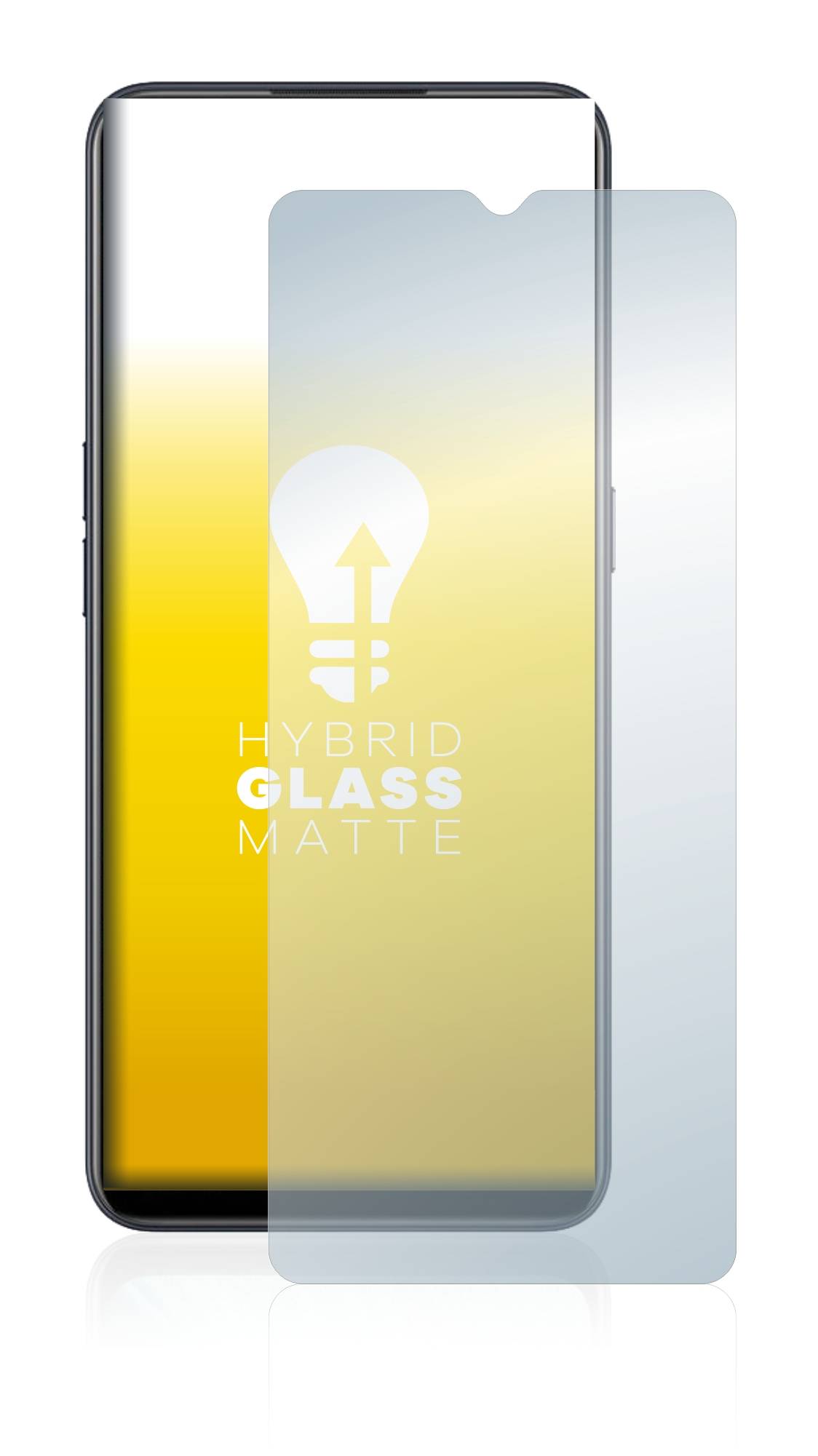 upscreen Flexible Schutz Glas Folie für Oppo Find X2 Lite Schutzglas 9H Hybridglas Matt Entspiegelt