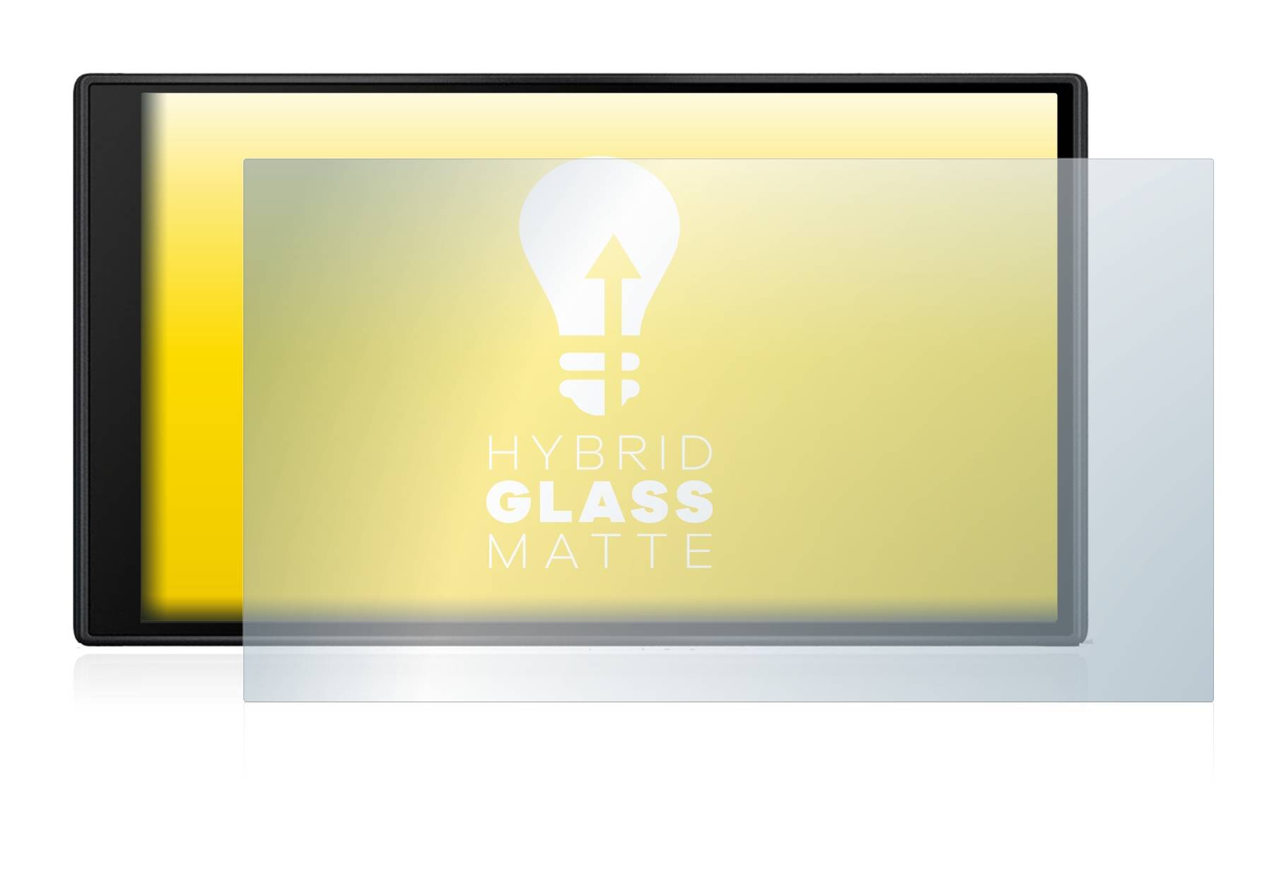 upscreen Hybrid Glass Matte Premium Schutzglas Folie für Garmin dezl