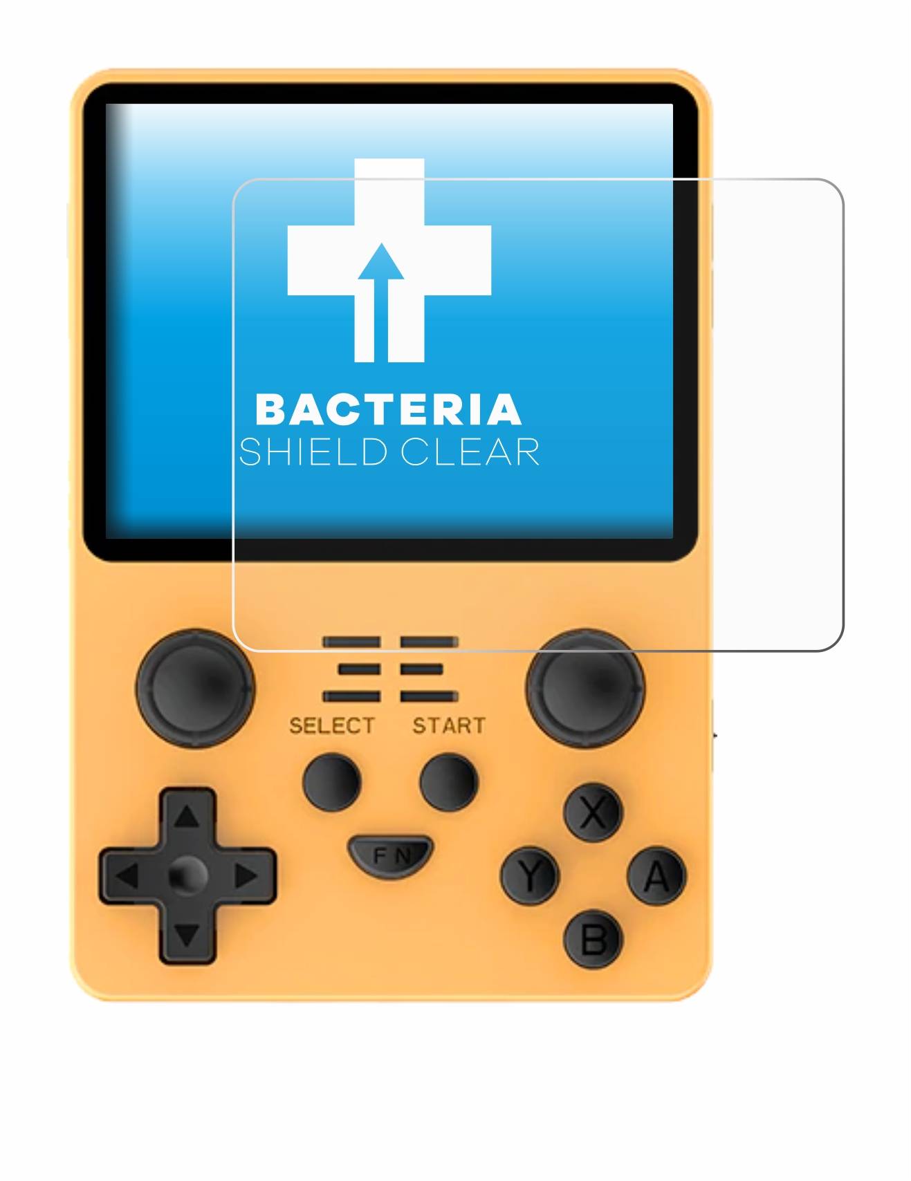 upscreen Bacteria Shield Clear Premium Antibakterielle Displayschutzfolie für Powkiddy