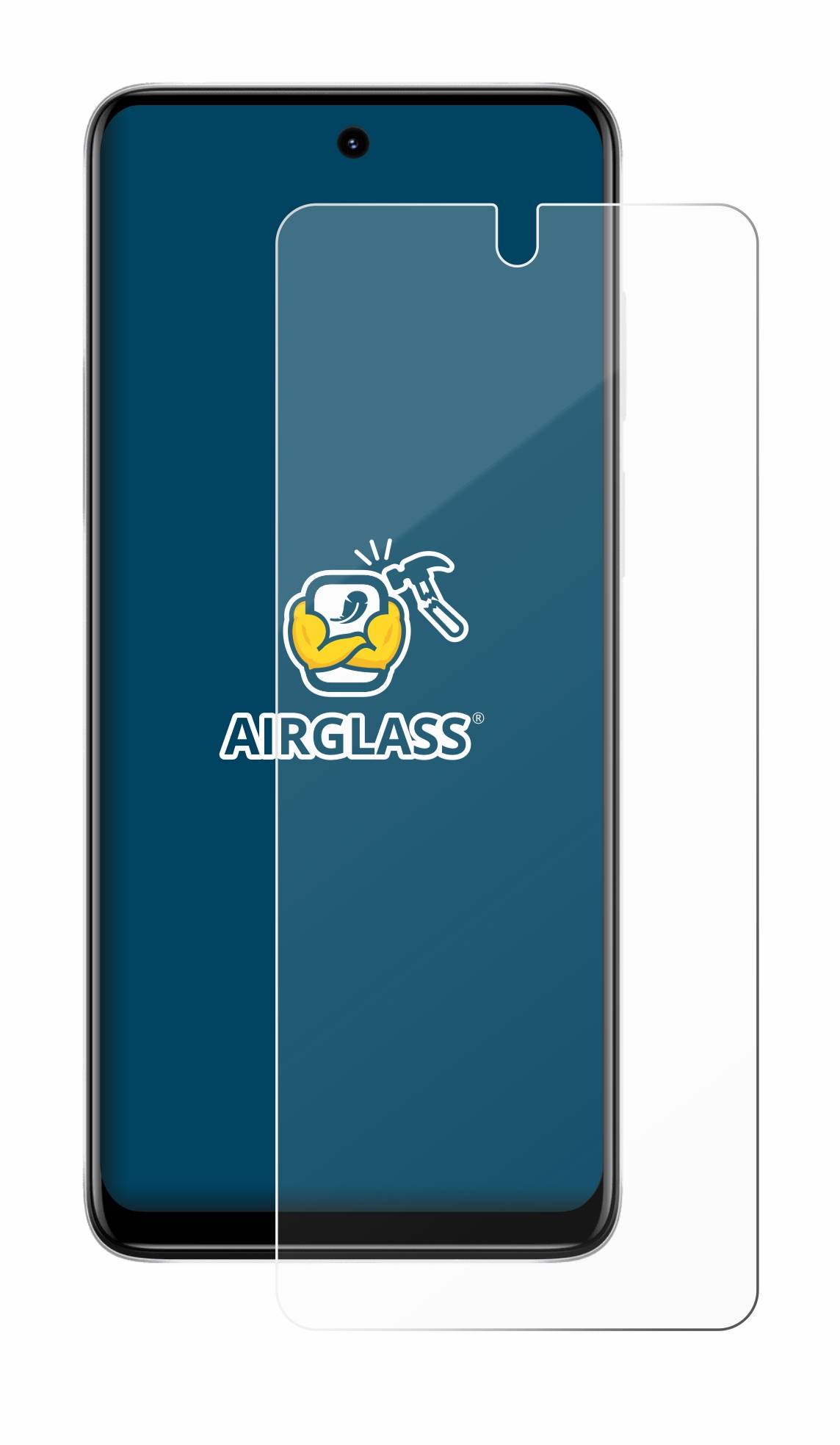 BROTECT AirGlass Flexible Schutz Glas Folie für Motorola Moto E32 Klar Transparent