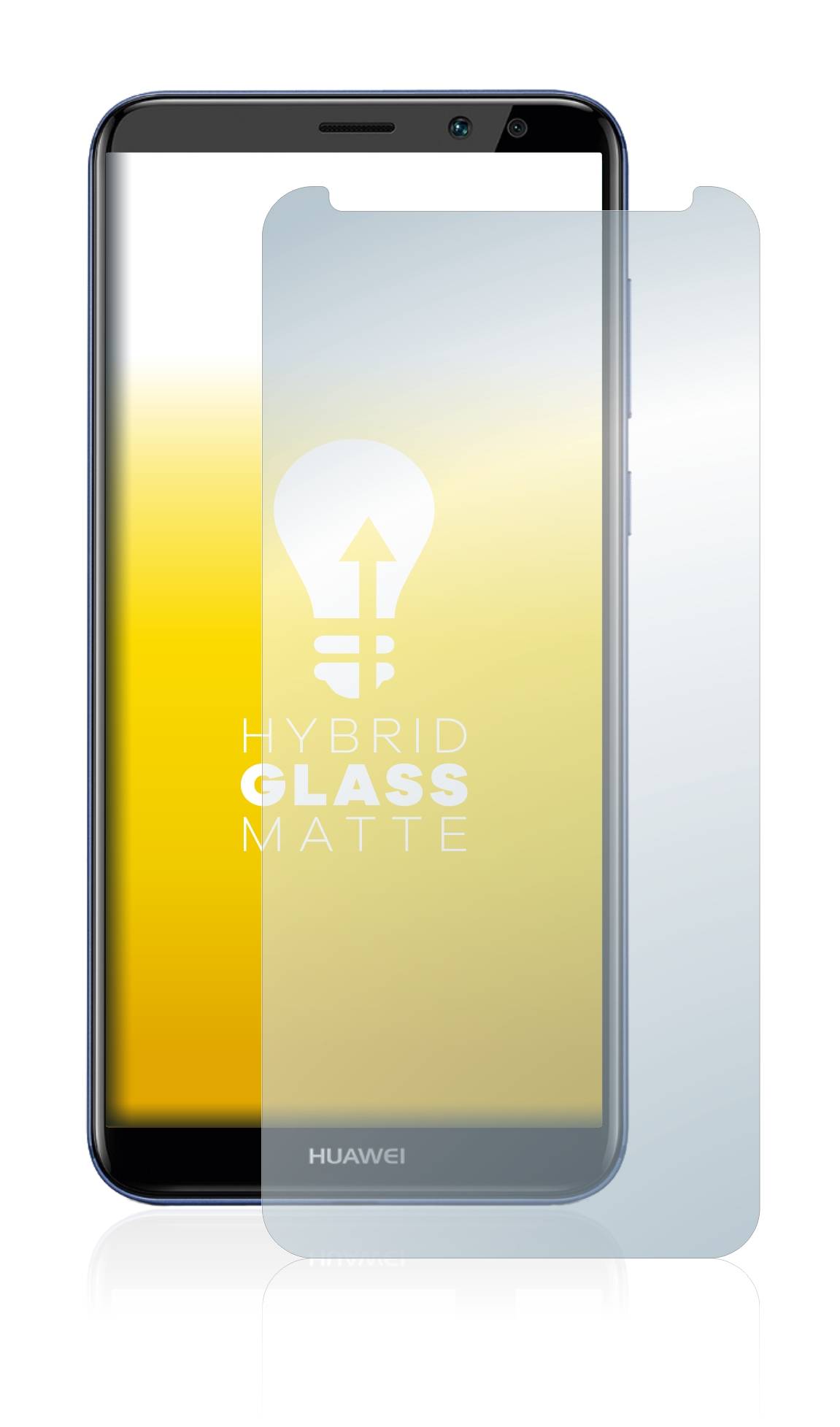 upscreen Flexible Panzerglasfolie für Huawei Mate 10 Lite Schutzglas 9H Hybridglas Matt Entspiegelt