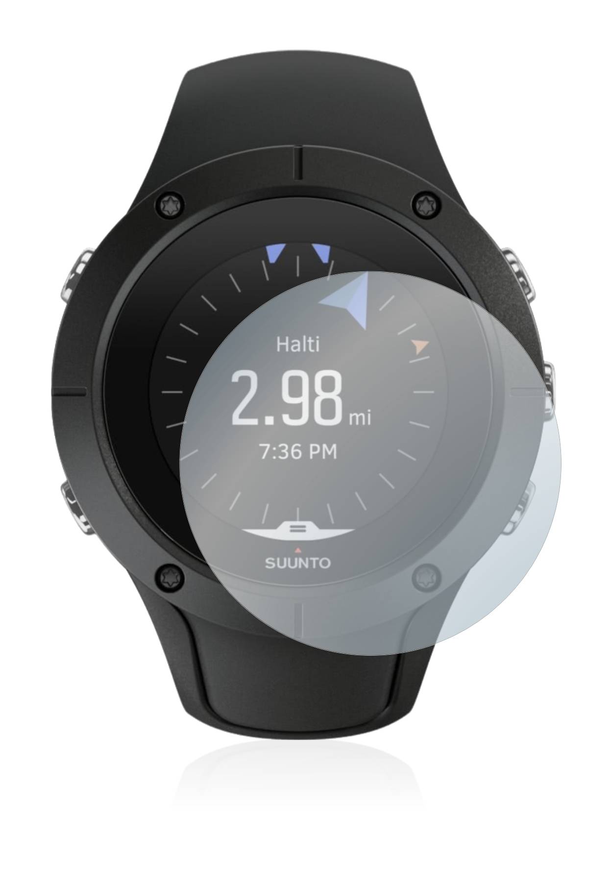upscreen Hybrid Glass Matte Premium Schutzglas Folie für Suunto Spartan Trainer Wrist