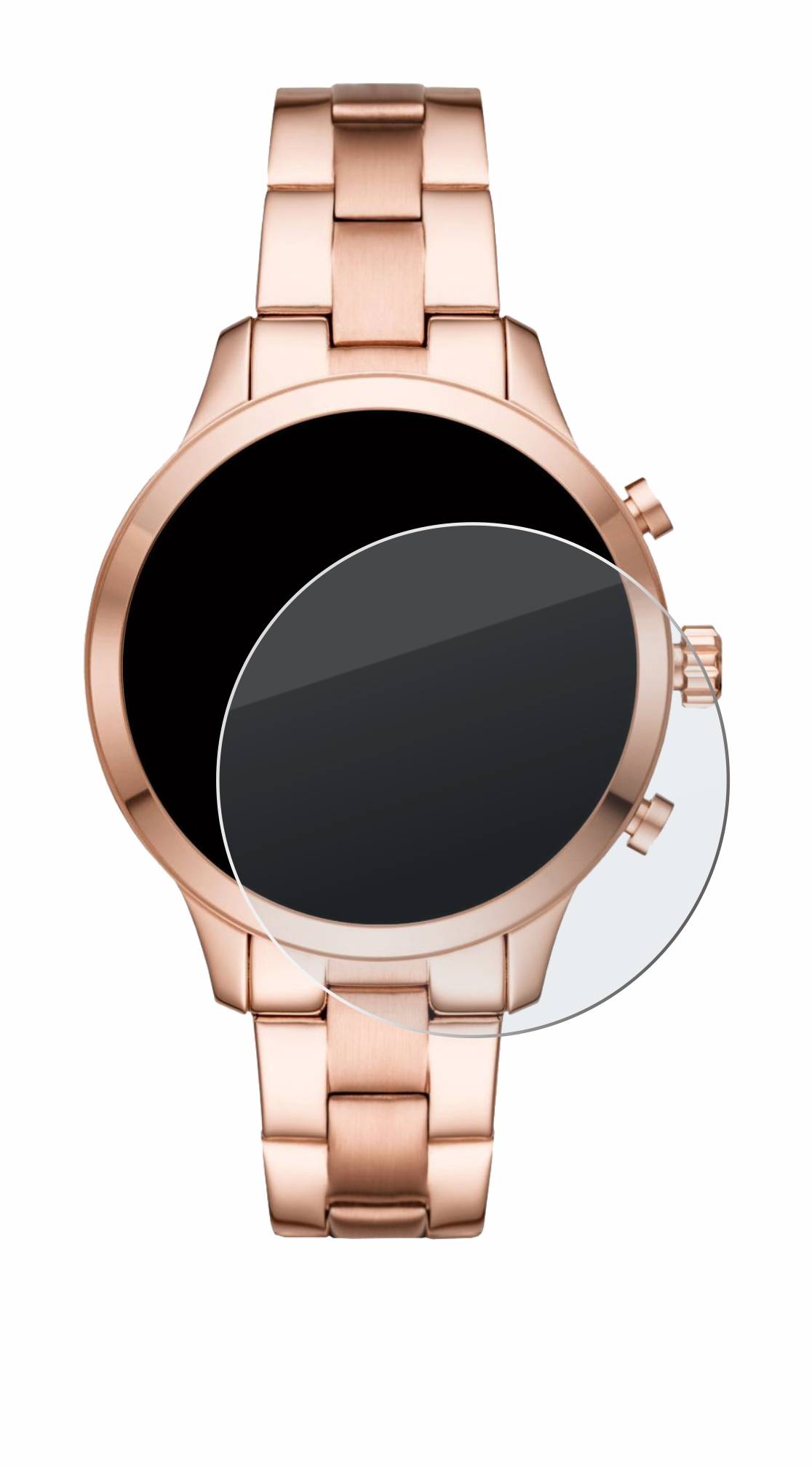 upscreen Hybrid Glass Matte Premium Schutzglas Folie für Michael Kors Access Runway (41