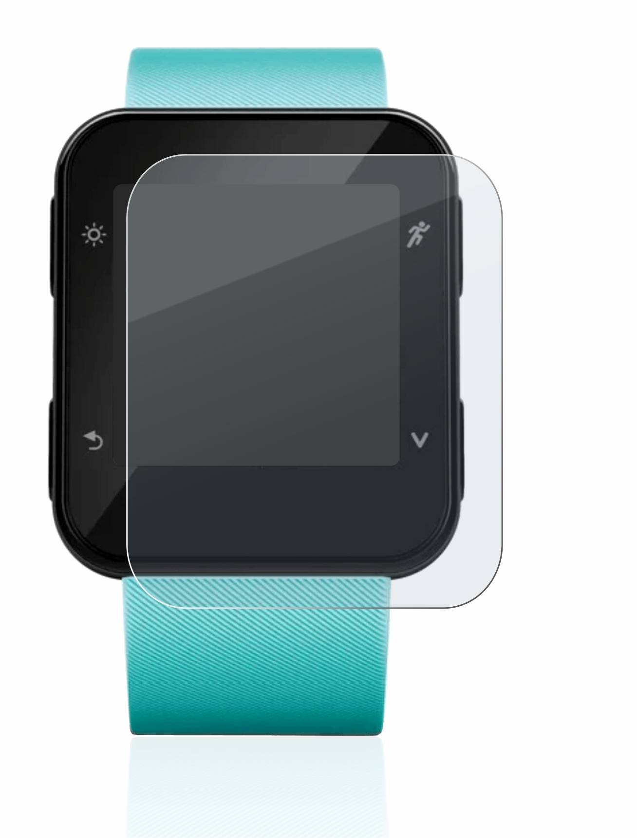 upscreen Hybrid Glass Matte Premium Schutzglas Folie für Garmin Forerunner