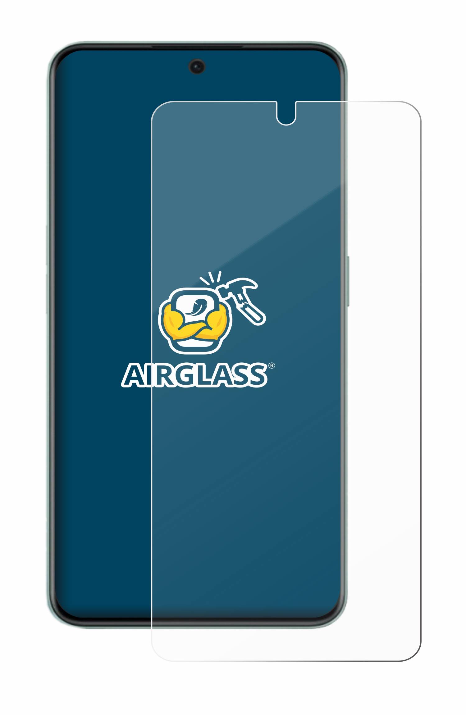 BROTECT AirGlass Flexible Schutz Glas Folie für Oneplus 10R Klar Transparent
