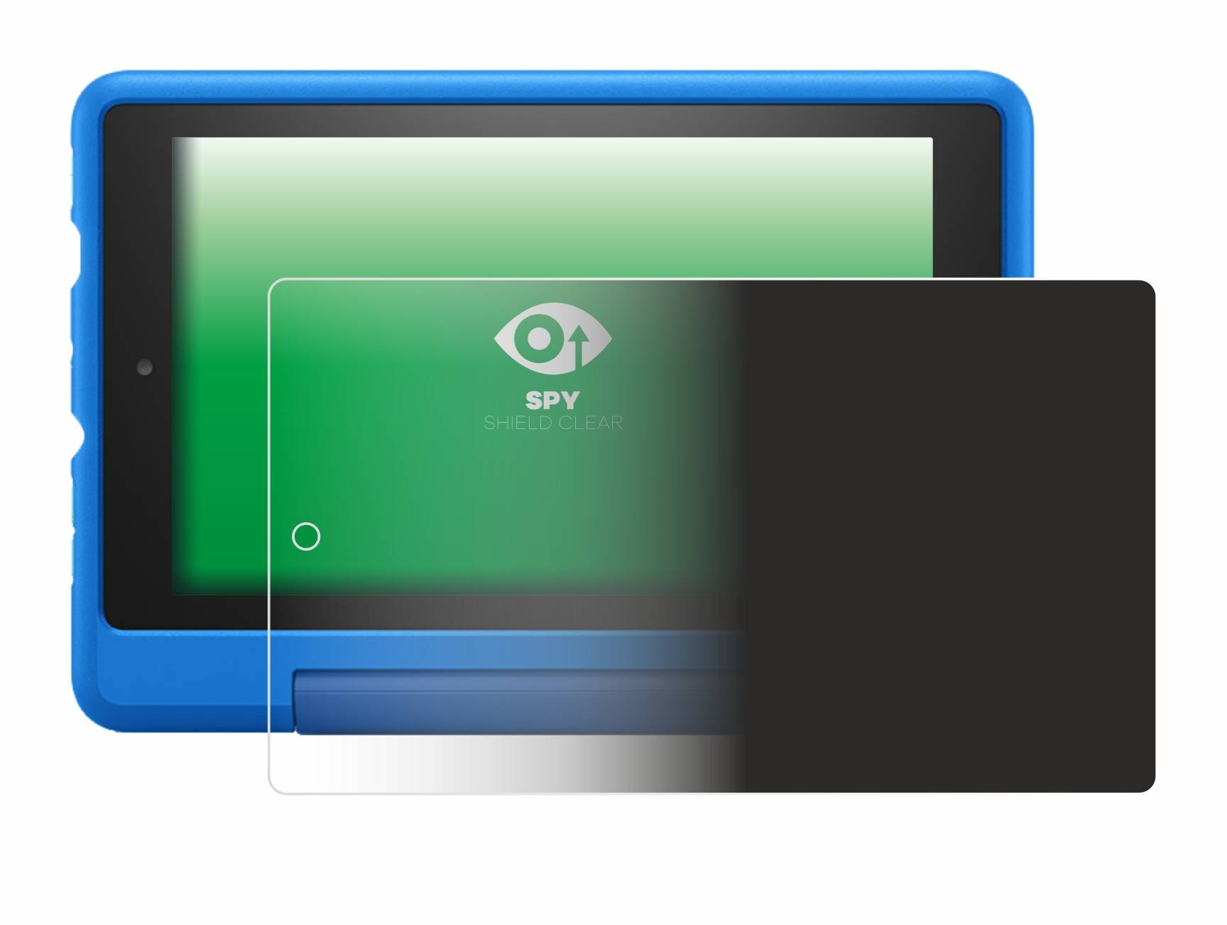 upscreen Spy Shield Clear Premium Blickschutzfolie für Amazon Fire 7 Kids Pro