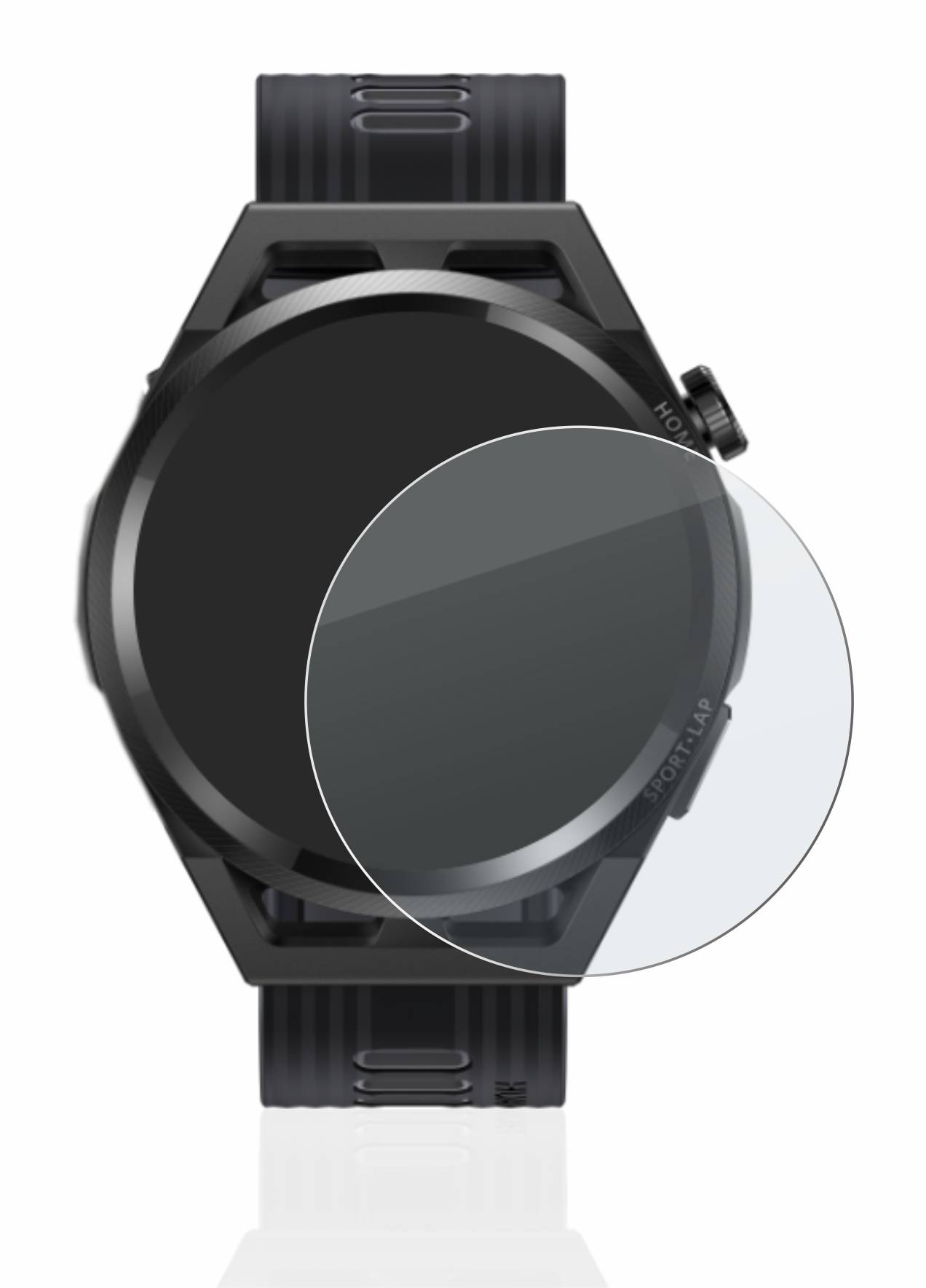 upscreen Hybrid Glass Matte Premium Schutzglas Folie für Huawei Watch GT