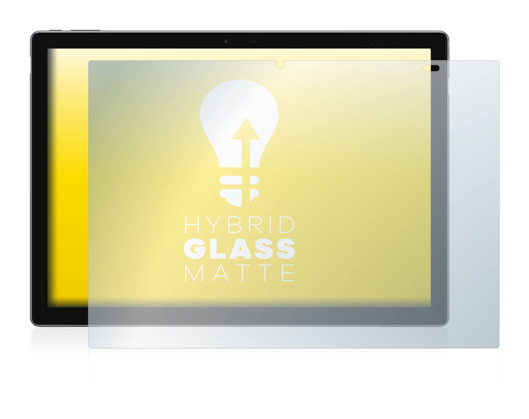upscreen Hybrid Glass Matte Premium Schutzglas Folie für Chuwi UBook