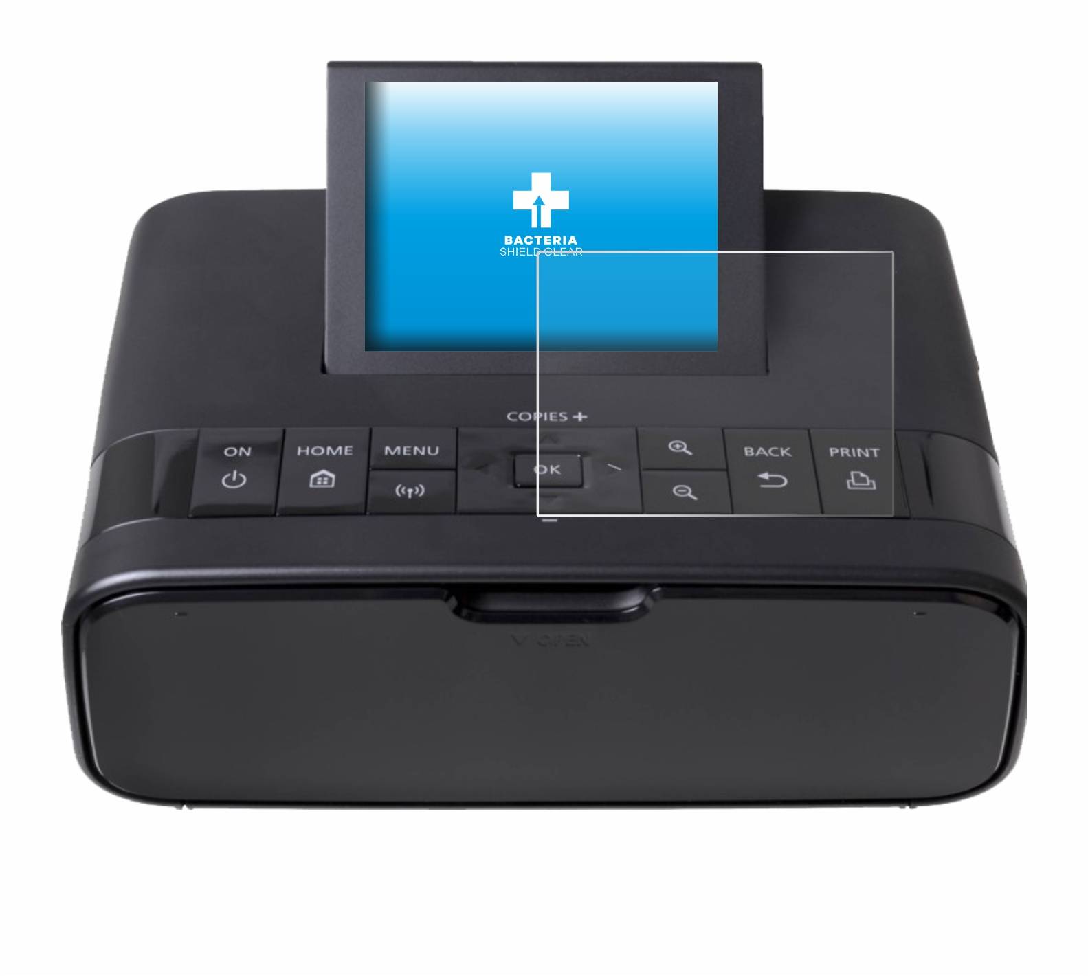 upscreen Bacteria Shield Clear Premium Antibakterielle Displayschutzfolie für Canon Selphy