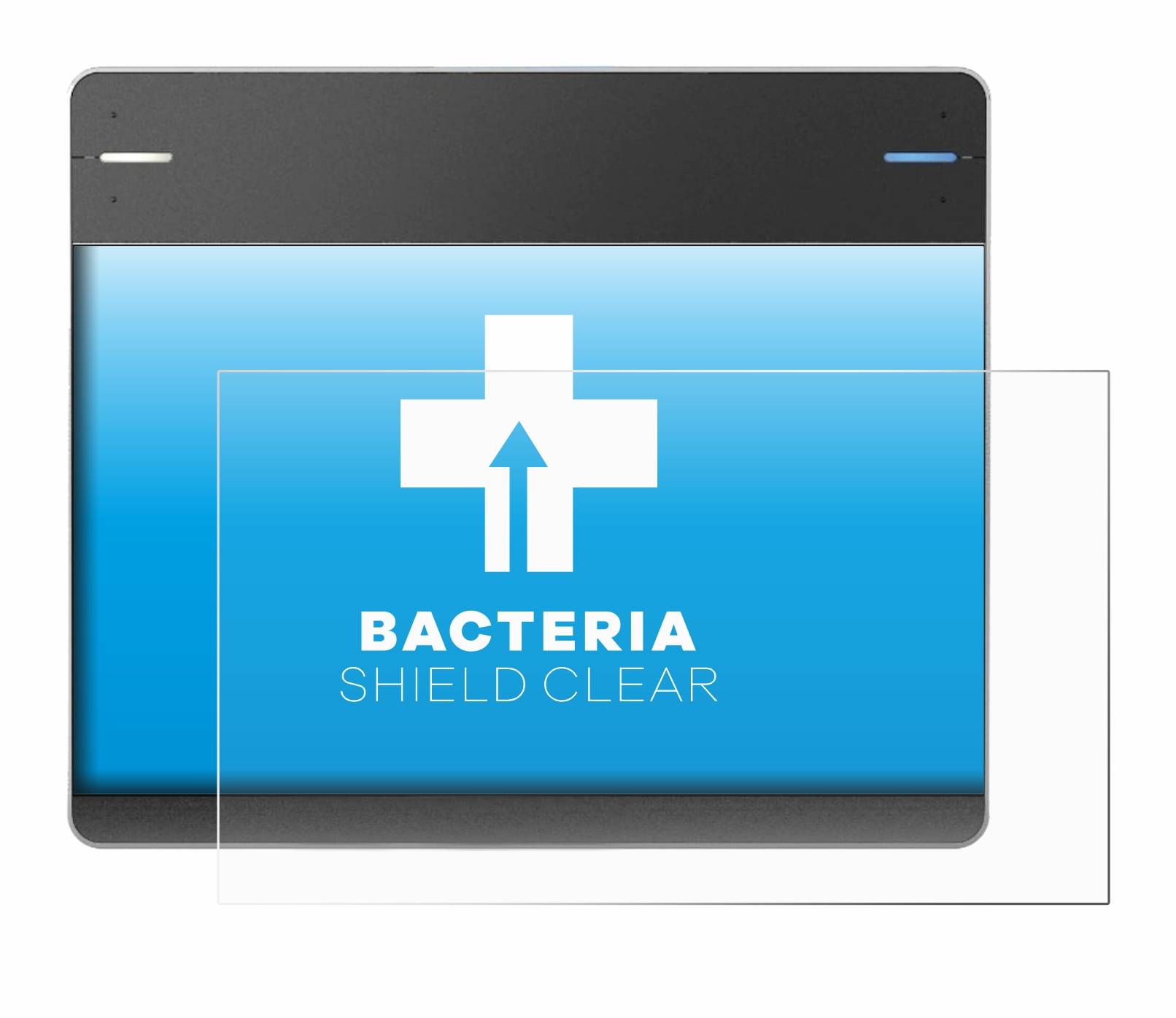 upscreen Bacteria Shield Clear Premium Antibakterielle Displayschutzfolie für Wacom Intuos