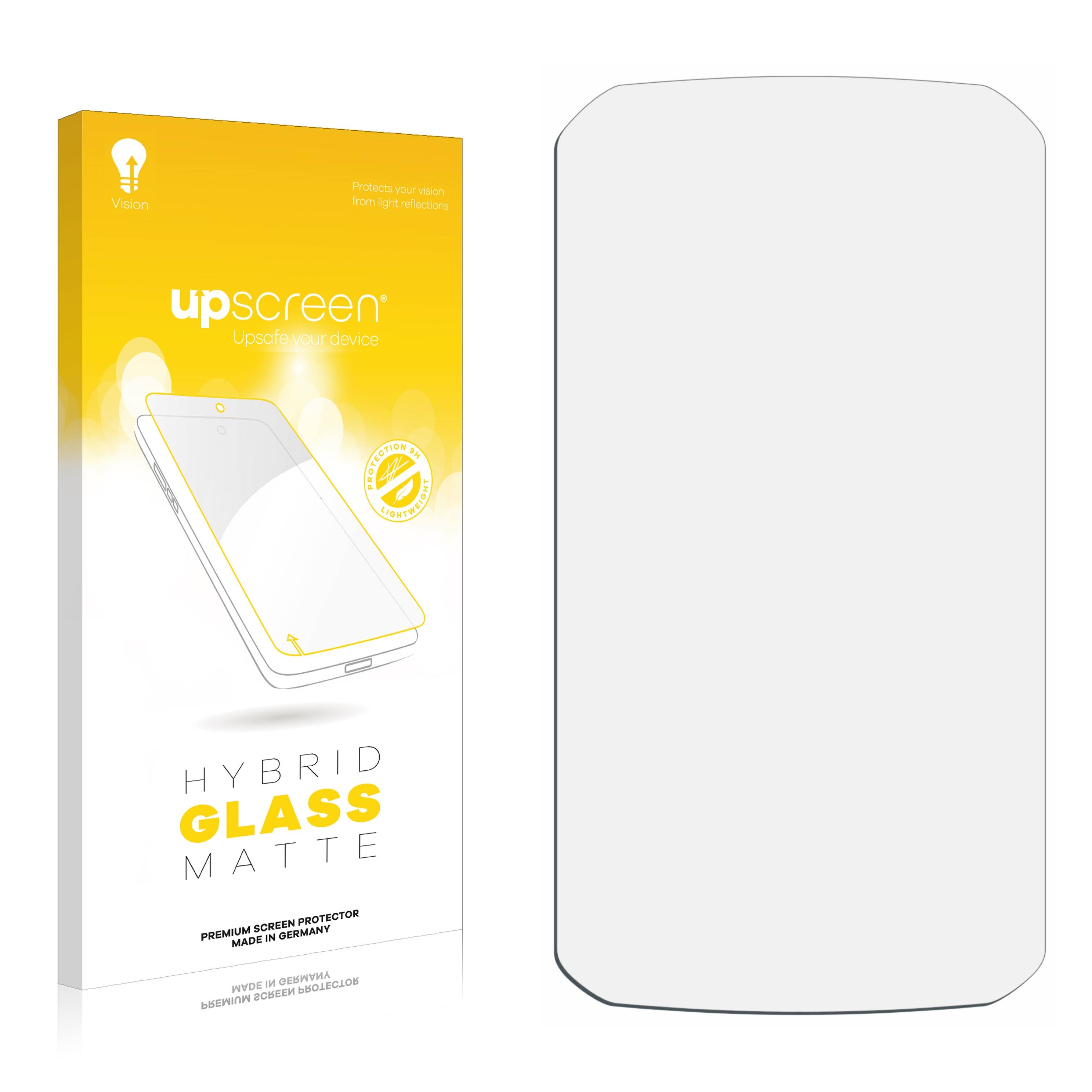 upscreen Hybrid Glass Matte Premium Schutzglas Folie für Bryton Rider