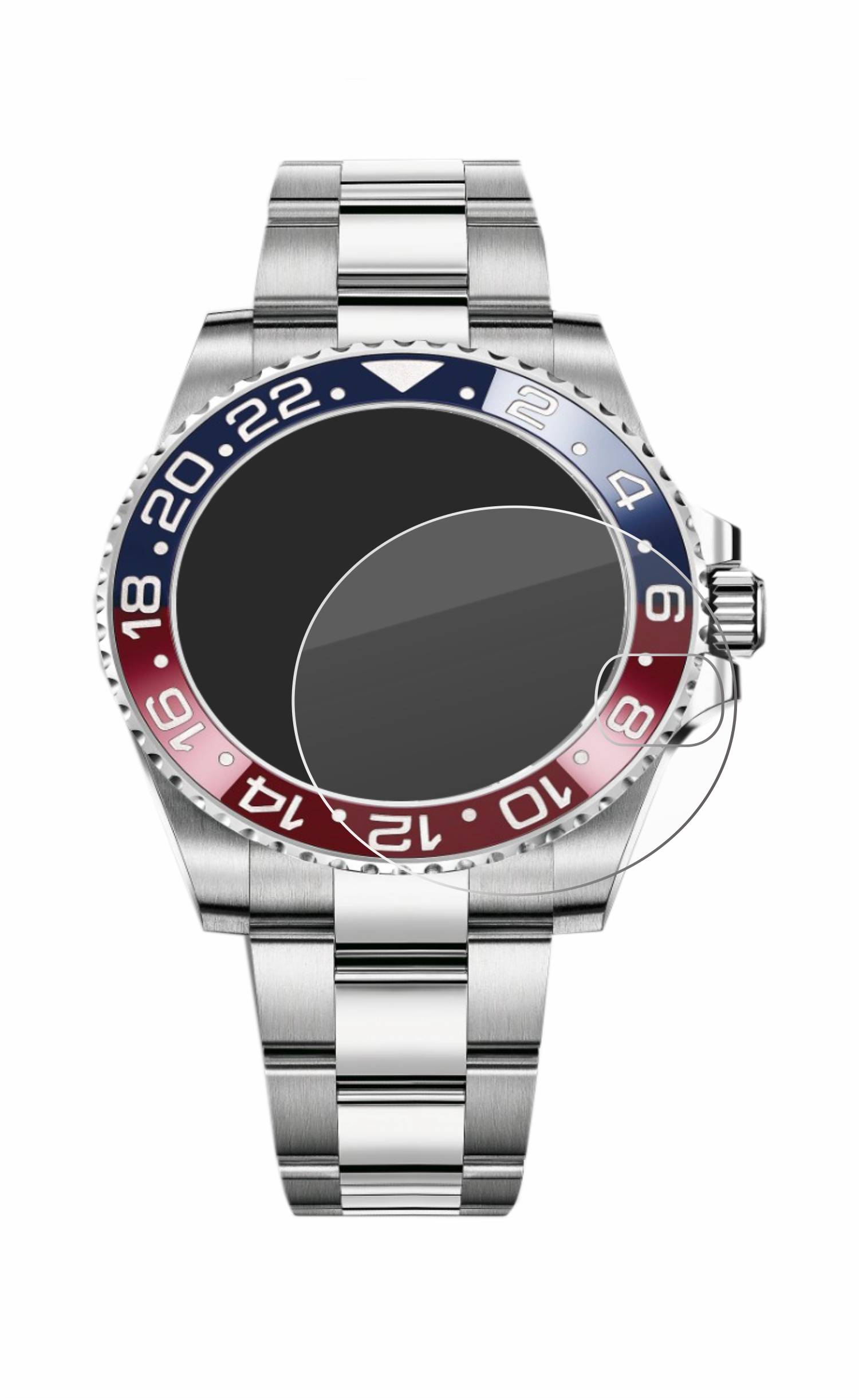 BROTECT AirGlass Flexible Schutz Glas Folie für Rolex GMT-Master II Klar Transparent