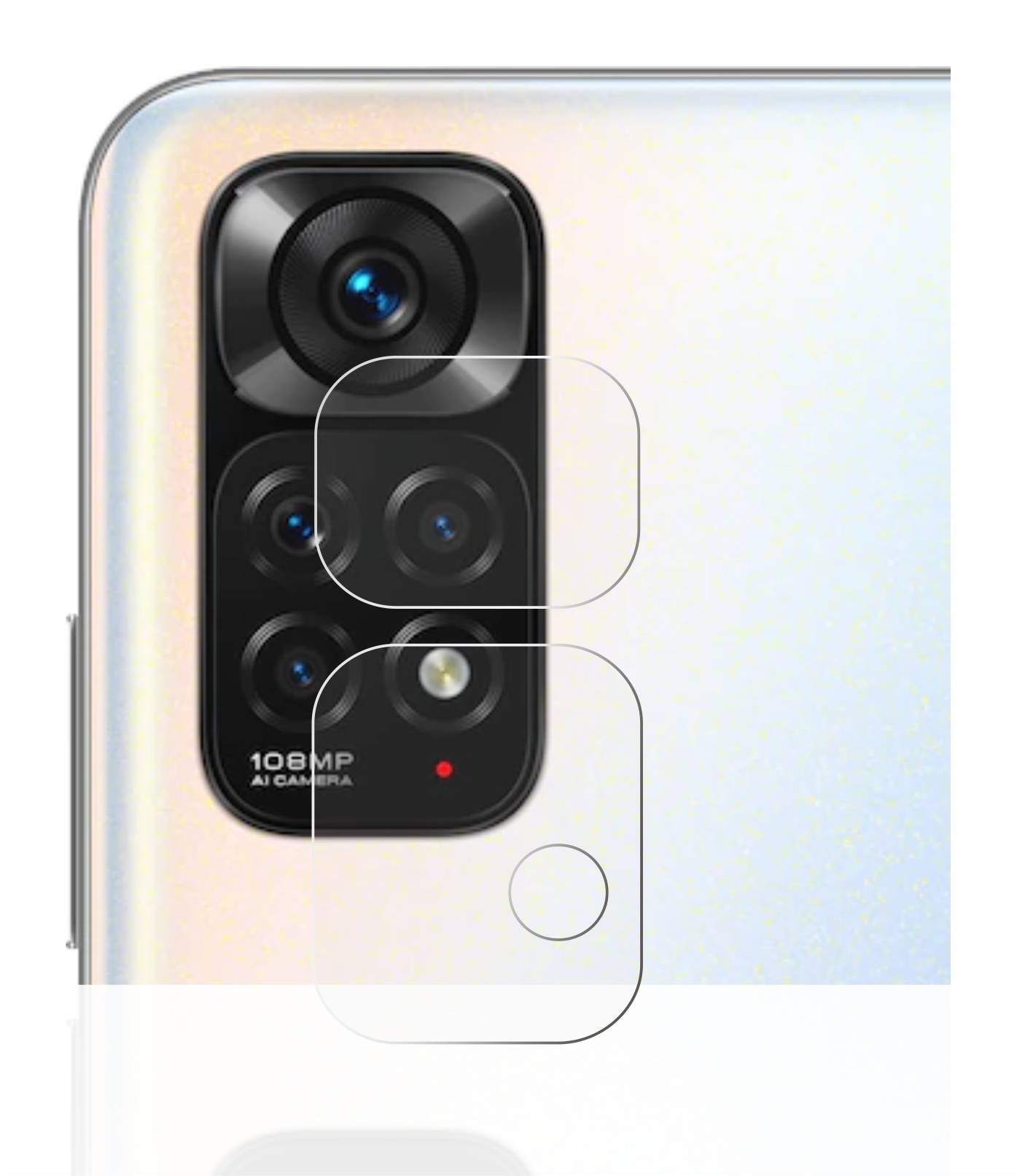 upscreen Schutzfolie für Xiaomi Redmi Note 11S (NUR Kameraschutz) Kratzschutz Anti-Fingerprint Klar