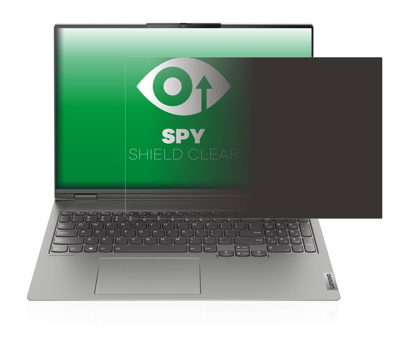 upscreen Blickschutzfolie für Lenovo ThinkBook 16p Gen 2 Anti-Spy Privacy Blaulichtschutz Sichtschutzfolie