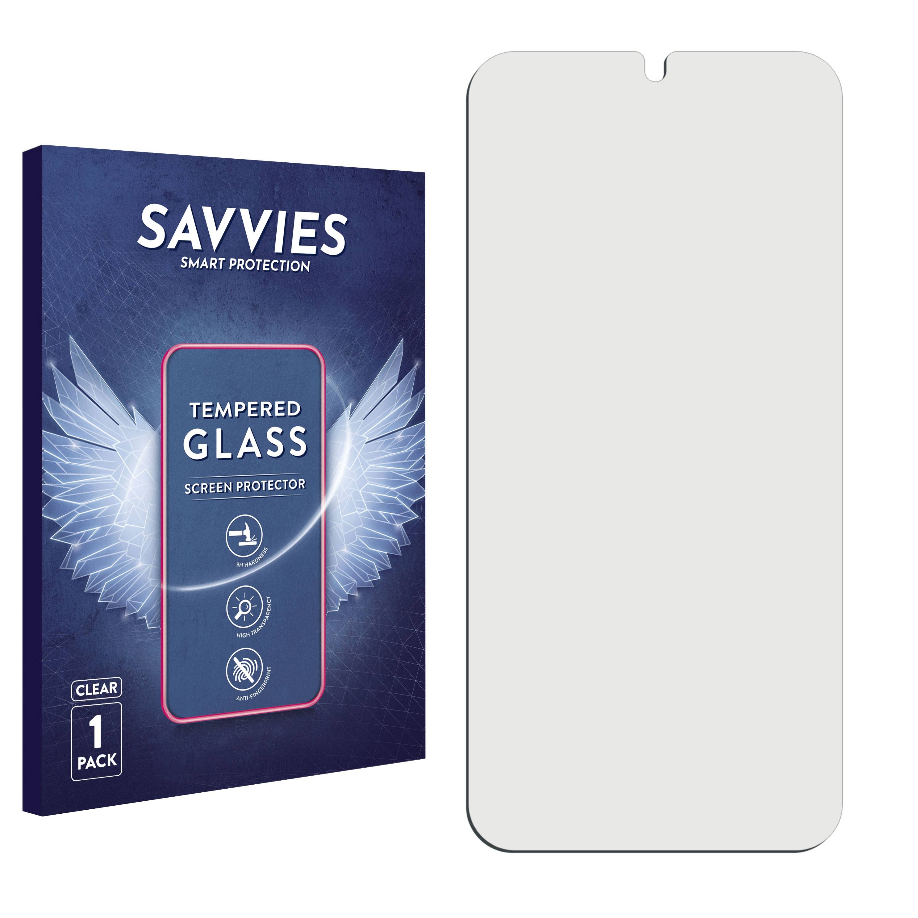 Savvies Schutzglas für Samsung Galaxy S22 Plus 5G Echtglas 9H-Härte klar