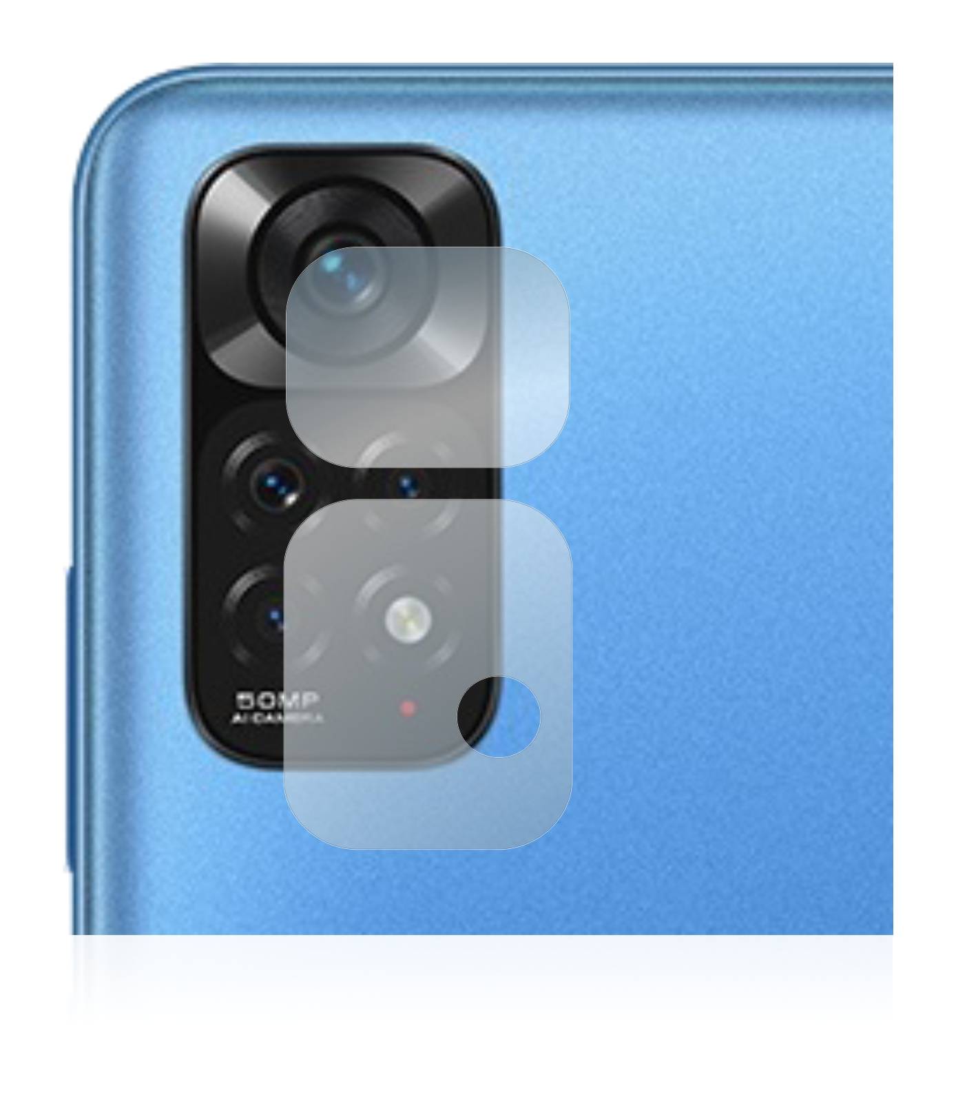 upscreen Schutzfolie für Xiaomi Redmi Note 11 (NUR Kameraschutz) Kratzschutz Anti-Fingerprint Klar