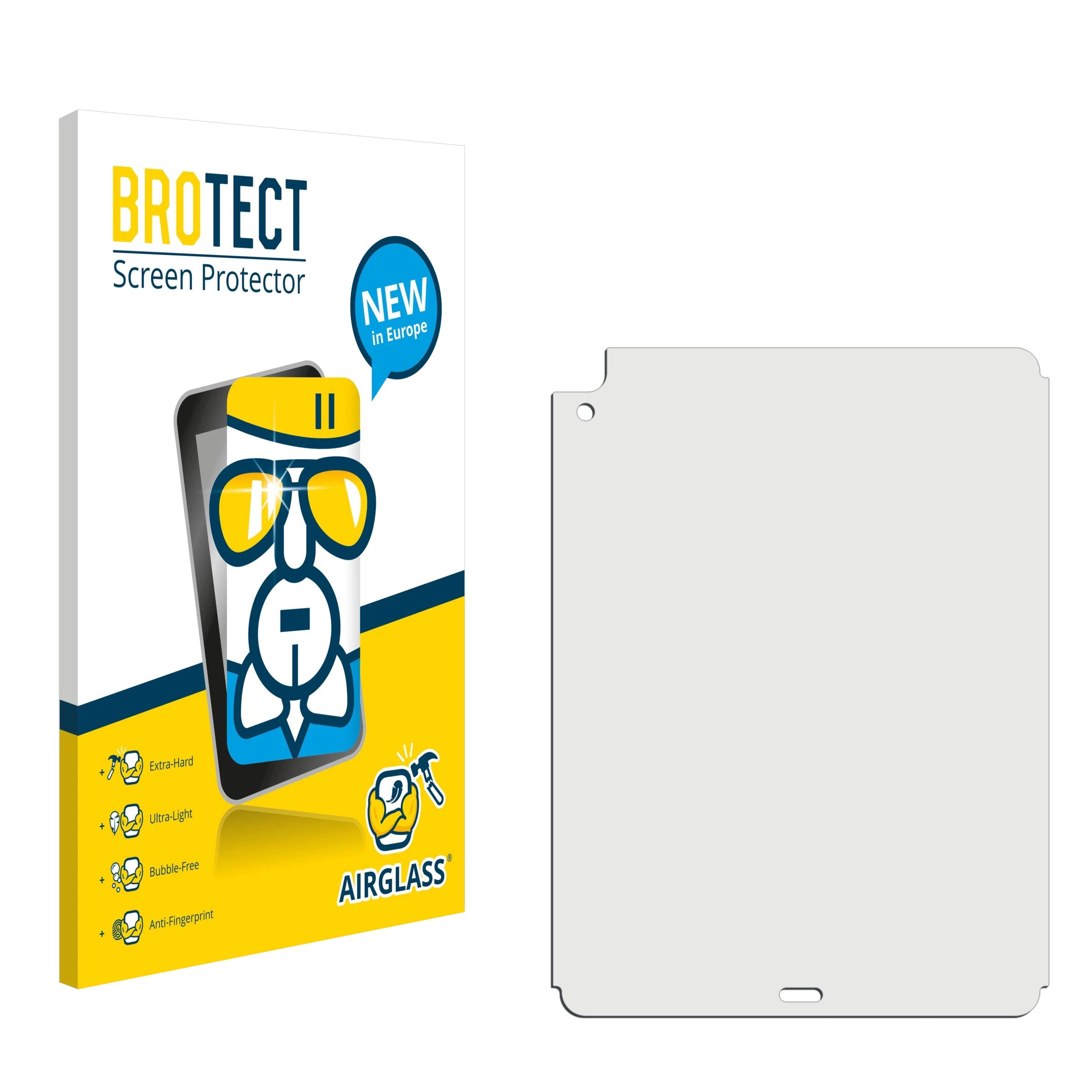 BROTECT AirGlass Schutzglas Folie für Apple iPad Air 5 WiFi Cellular 2022 (Rückseite, 5.