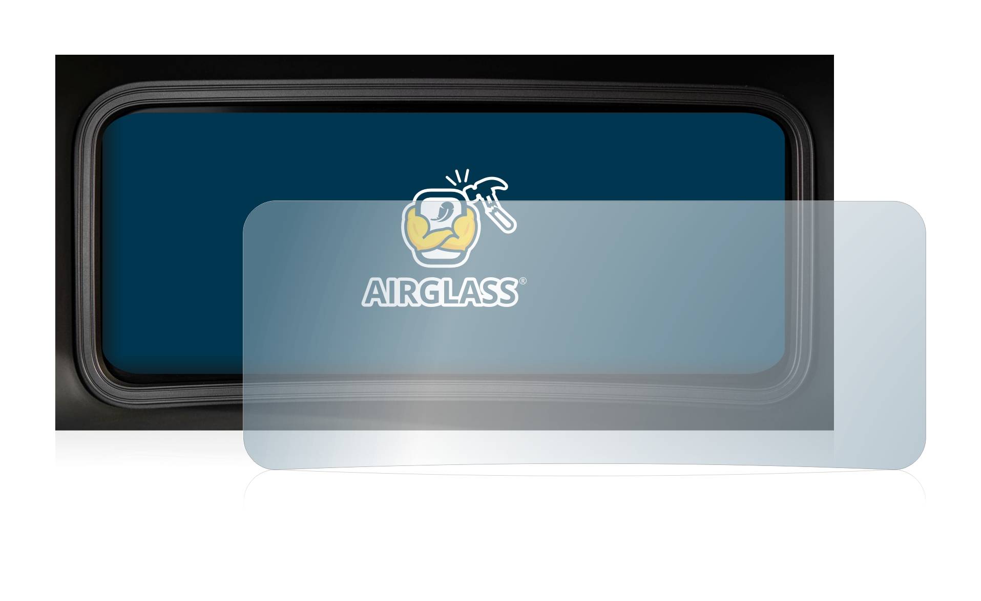 BROTECT AirGlass Flexible Schutz Glas Folie für Hyundai Kona 2022 Tachoanzeige Klar Transparent