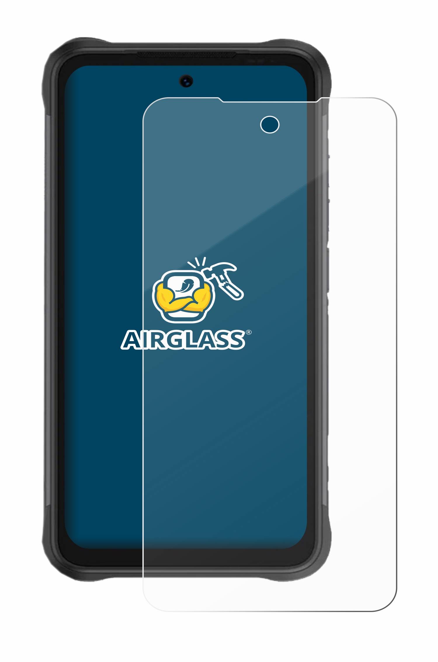BROTECT AirGlass Flexible Schutz Glas Folie für Umidigi Bison GT2 Pro 5G Klar Transparent