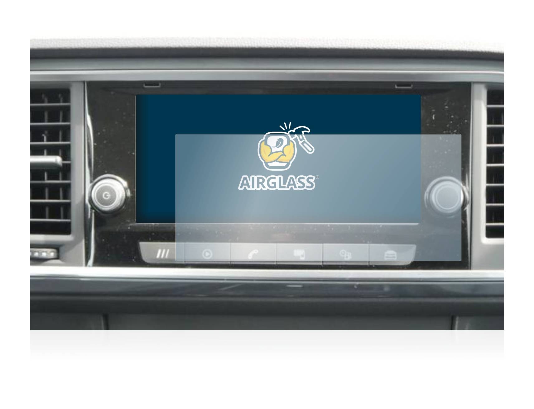 BROTECT AirGlass Flexible Schutz Glas Folie für Seat Ateca 2021 Media System 8.25" Klar Transparent