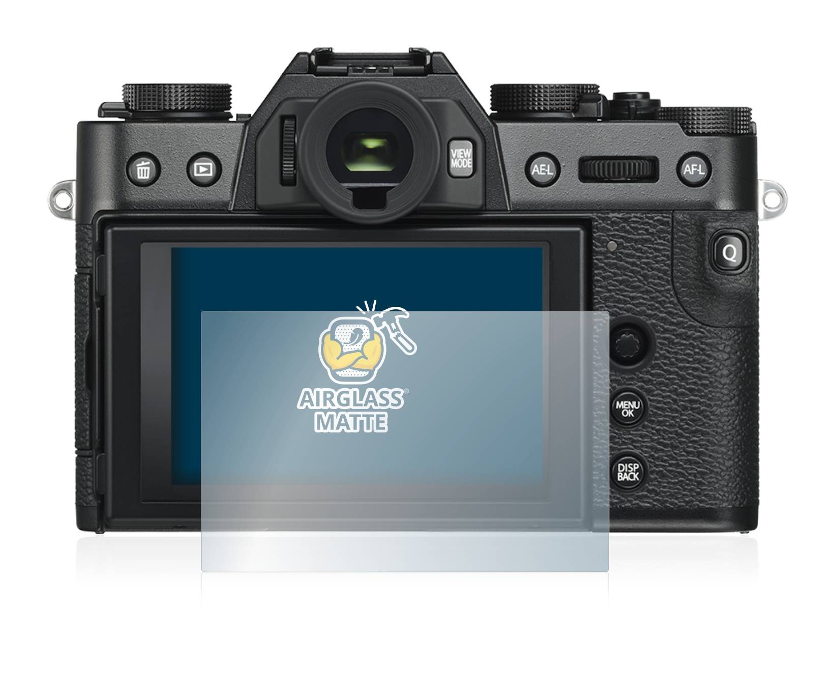 BROTECT AirGlass Flexible Schutz Glas Folie für Fujifilm X-T30 ll Matt Entspiegelt