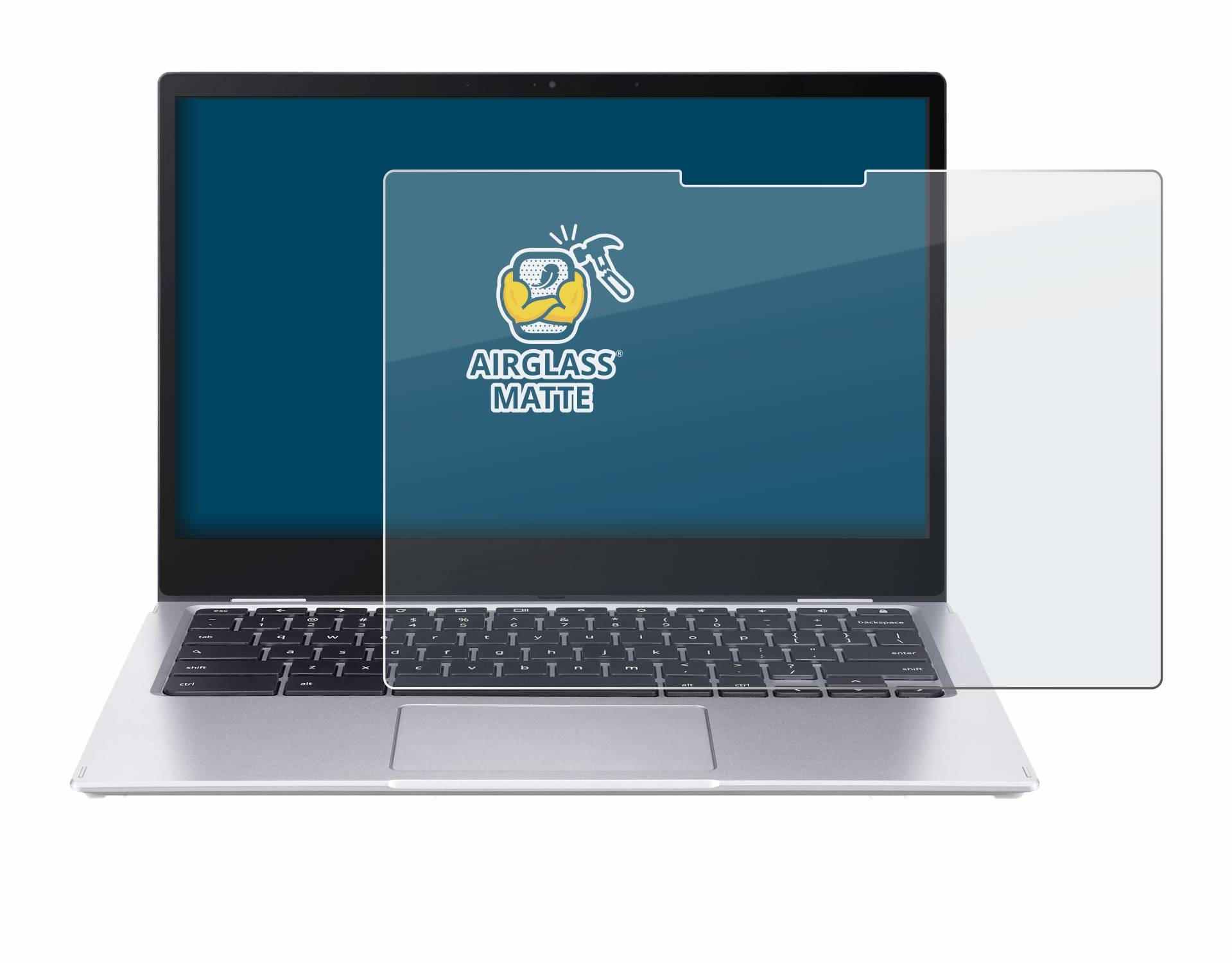 BROTECT AirGlass Flexible Schutz Glas Folie für Acer Chromebook Spin 513 CP513-1H-S72Y Matt Entspiegelt