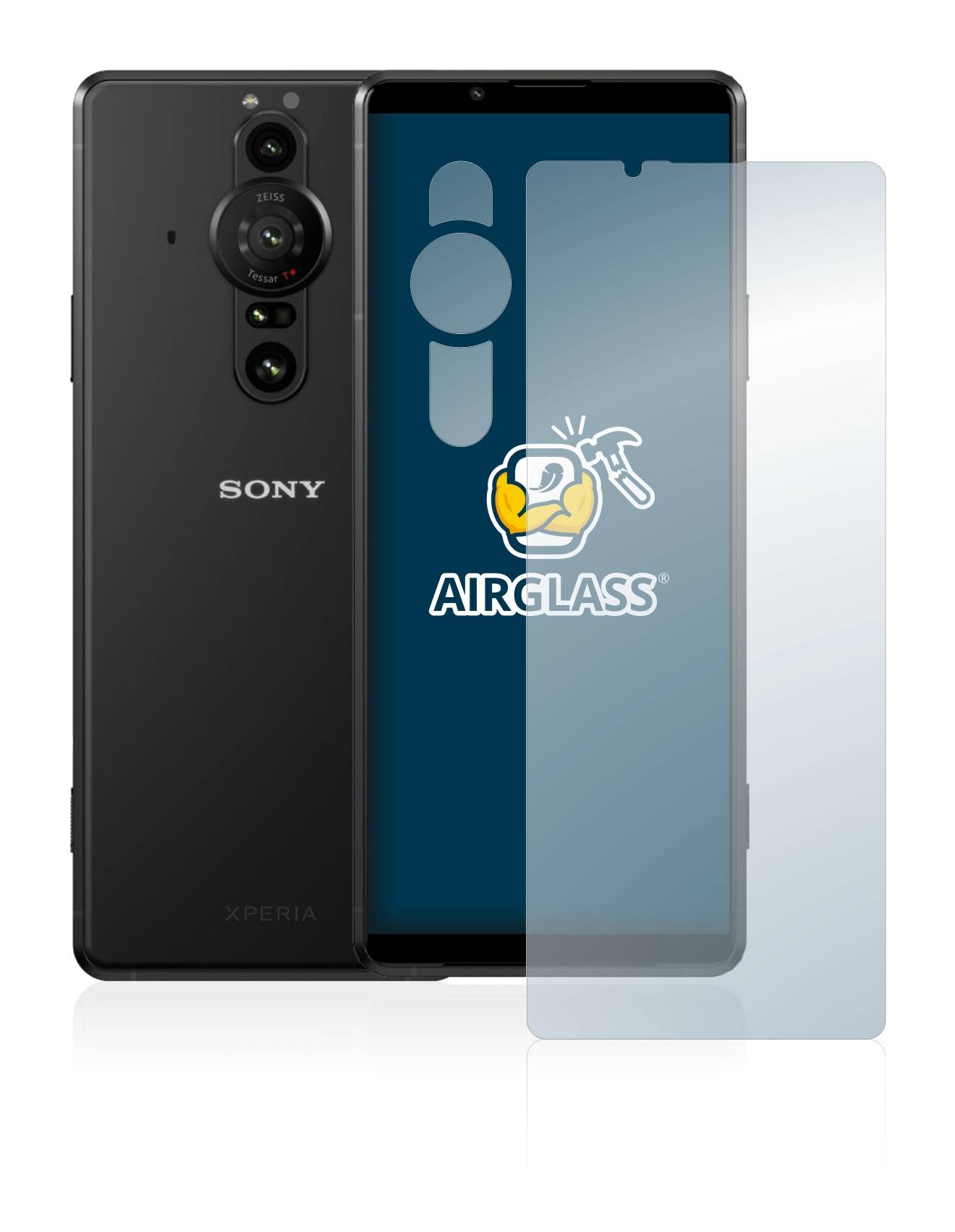 BROTECT AirGlass Flexible Schutz Glas Folie für Sony Xperia Pro-I (Display+Kamera) Klar Transparent