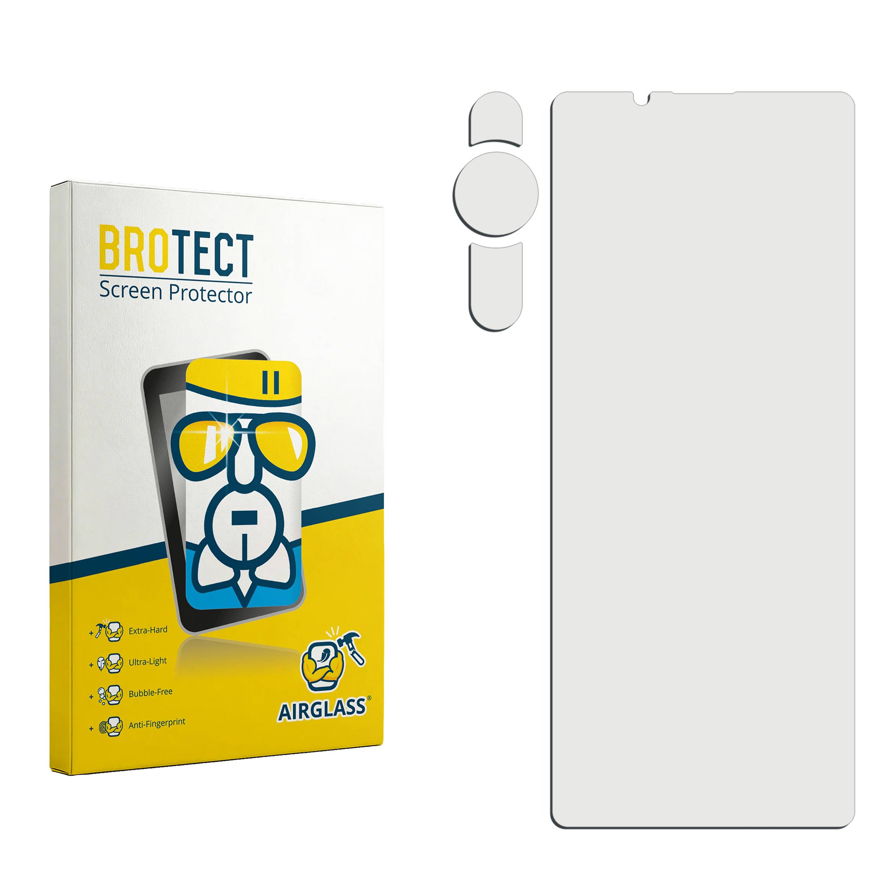 BROTECT AirGlass Flexible Schutz Glas Folie für Sony Xperia Pro-I (Display+Kamera) Klar Transparent