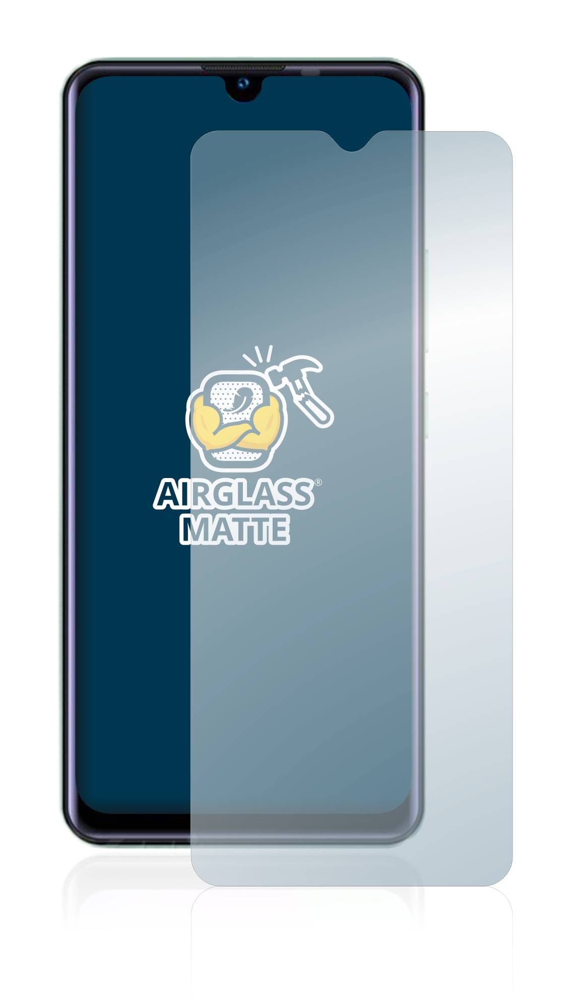 BROTECT AirGlass Flexible Schutz Glas Folie für Oukitel C25 Matt Entspiegelt