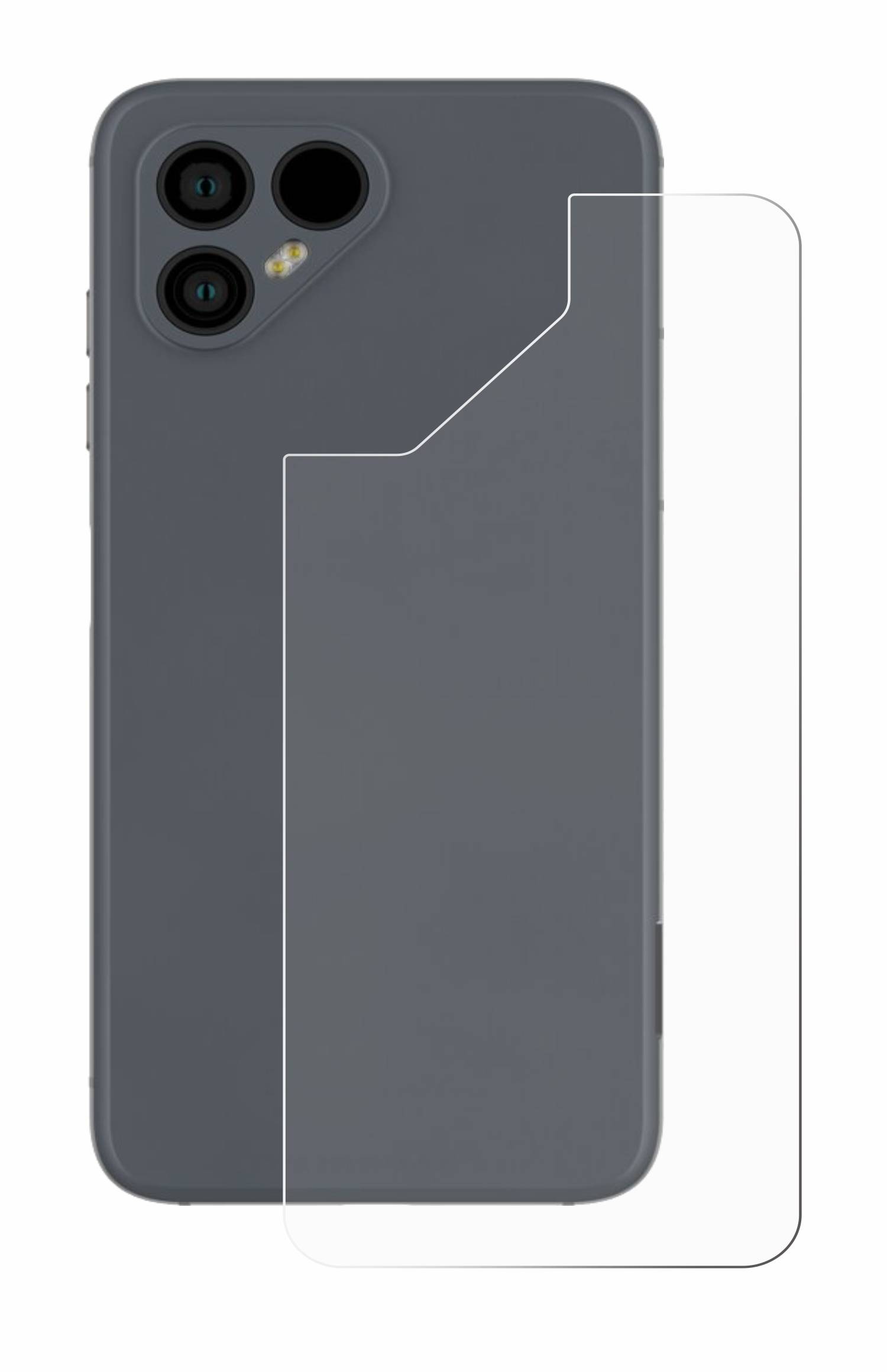 upscreen Schutzfolie für Fairphone 4 (Rückseite) Kratzschutz Anti-Fingerprint Klar