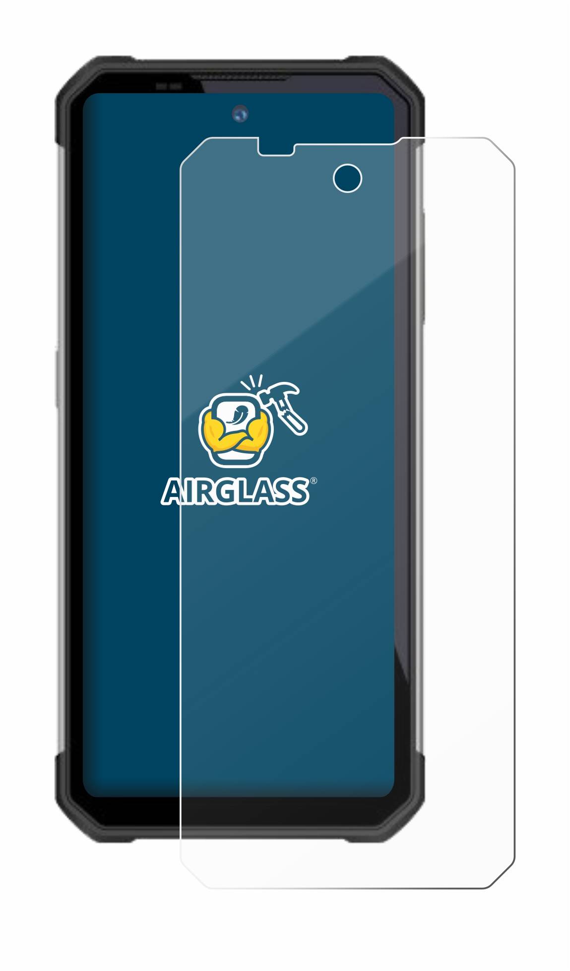 BROTECT AirGlass Flexible Schutz Glas Folie für Oukitel WP17 Klar Transparent
