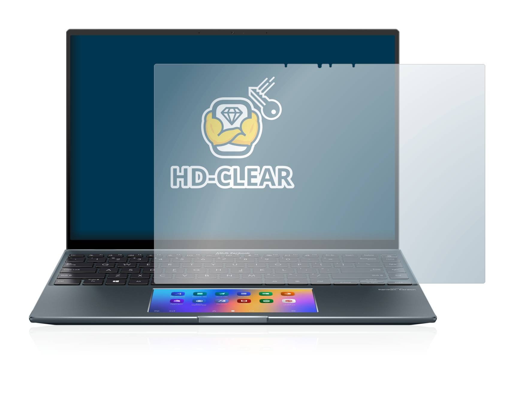 BROTECT Schutzfolie für ASUS ZenBook 14X OLED UX5400 Folie Klar Transparent
