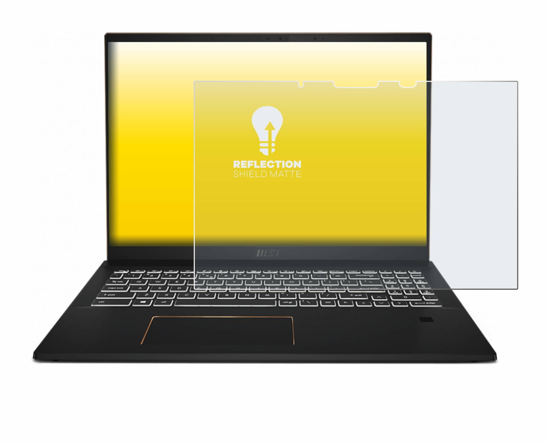 upscreen Schutzfolie für MSI Summit E16 Flip Folie Matt Entspiegelt Anti-Reflex