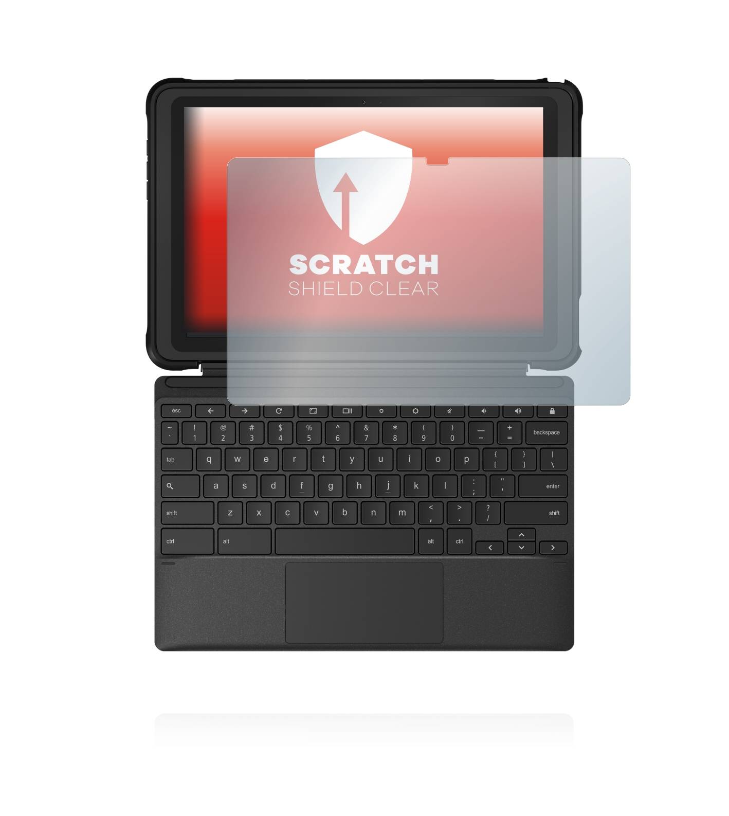 upscreen Scratch Shield Clear Premium Displayschutzfolie für Asus Chromebook Detachable