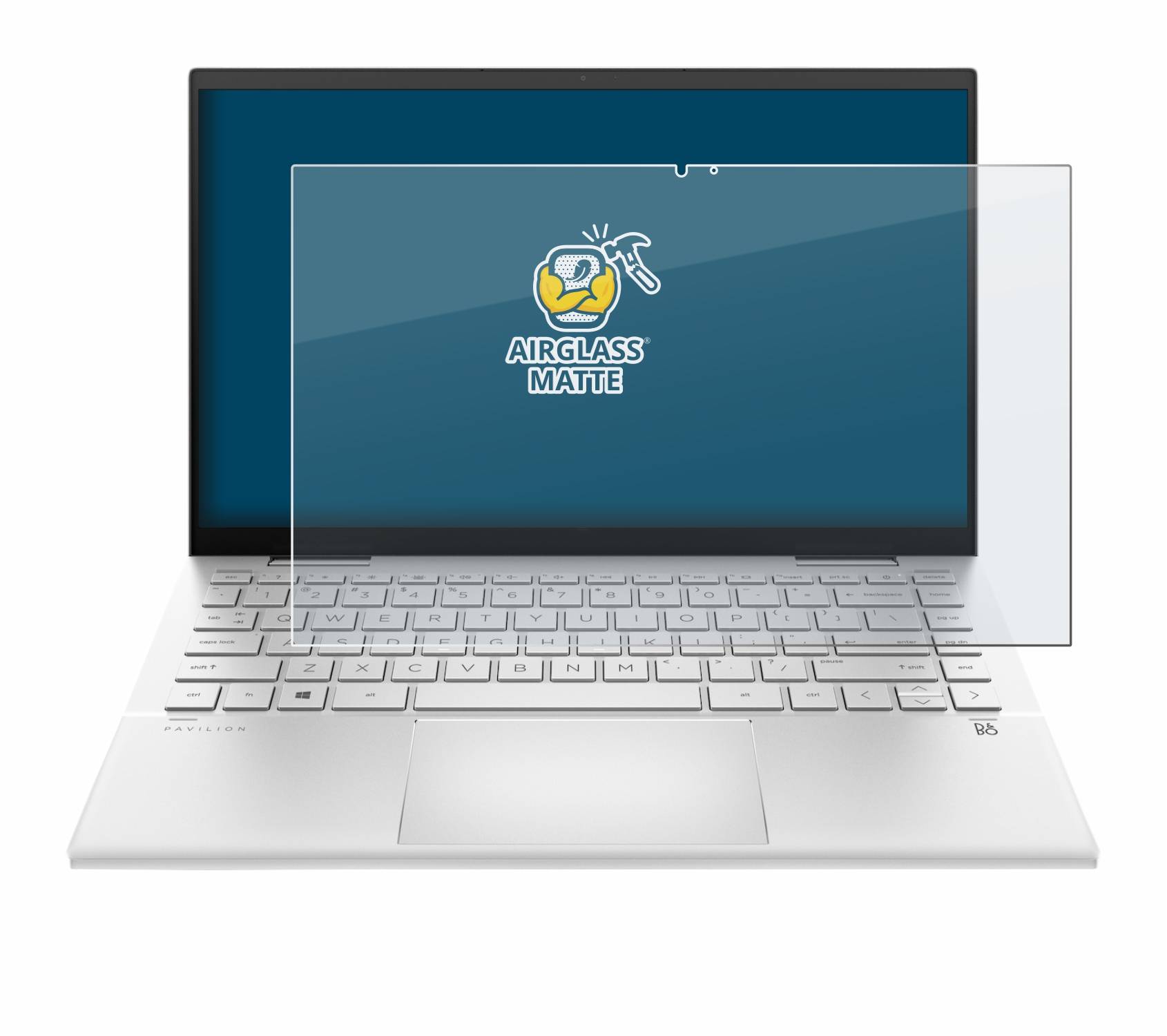 BROTECT AirGlass Matte Schutzglas Folie für HP Pavilion x360