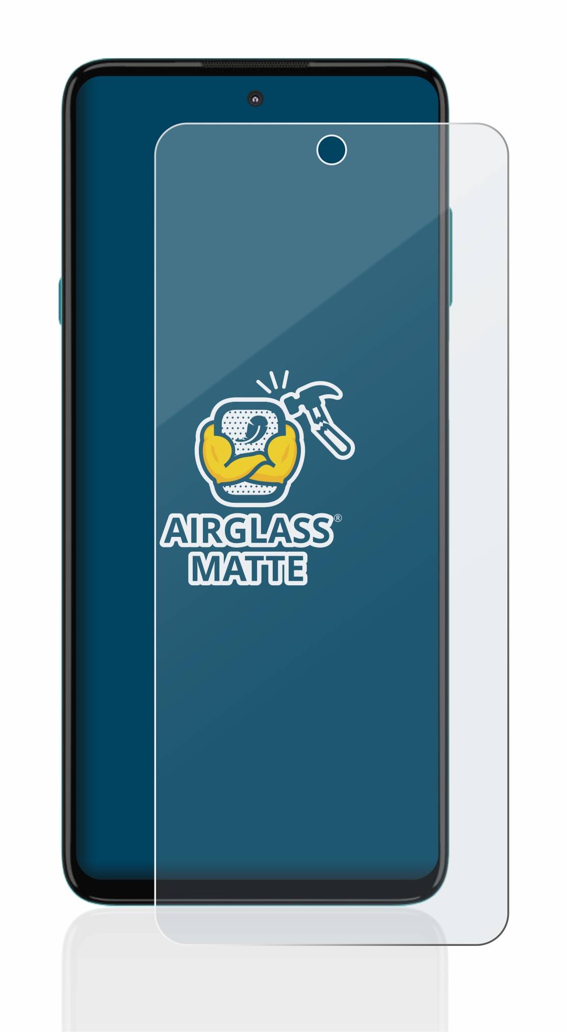 BROTECT AirGlass Flexible Schutz Glas Folie für Motorola Edge 20 Lite Matt Entspiegelt