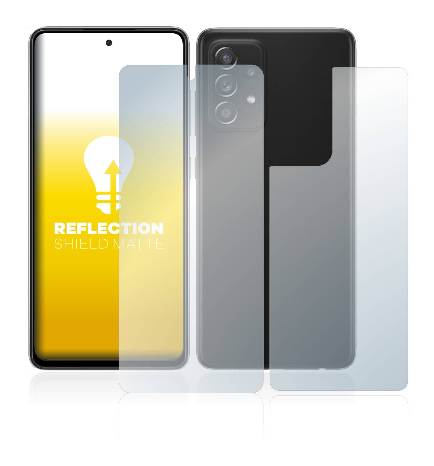 upscreen Schutzfolie für Samsung Galaxy A52s 5G (Display+Rückseite) Folie Matt Entspiegelt Anti-Reflex