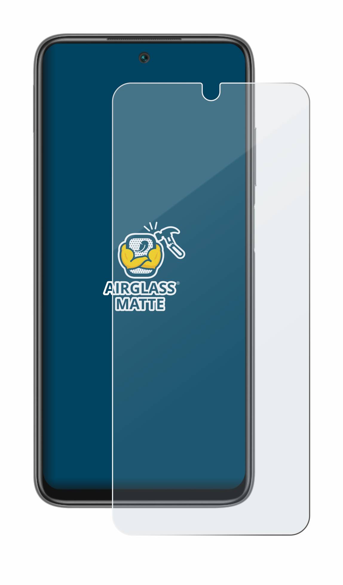 BROTECT AirGlass Flexible Schutz Glas Folie für Xiaomi Redmi 10 Matt Entspiegelt