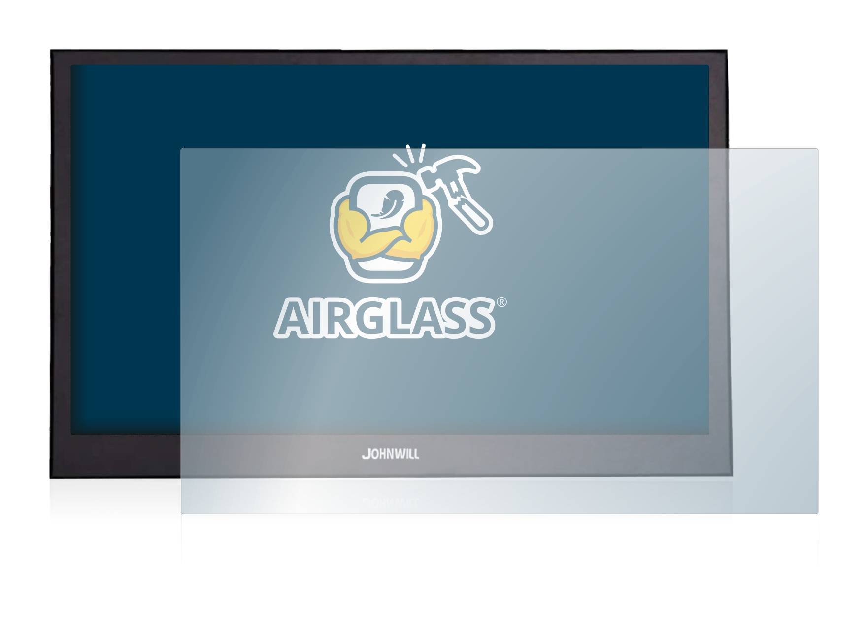 BROTECT AirGlass Schutzglas Folie für Johnwill Portable Monitor